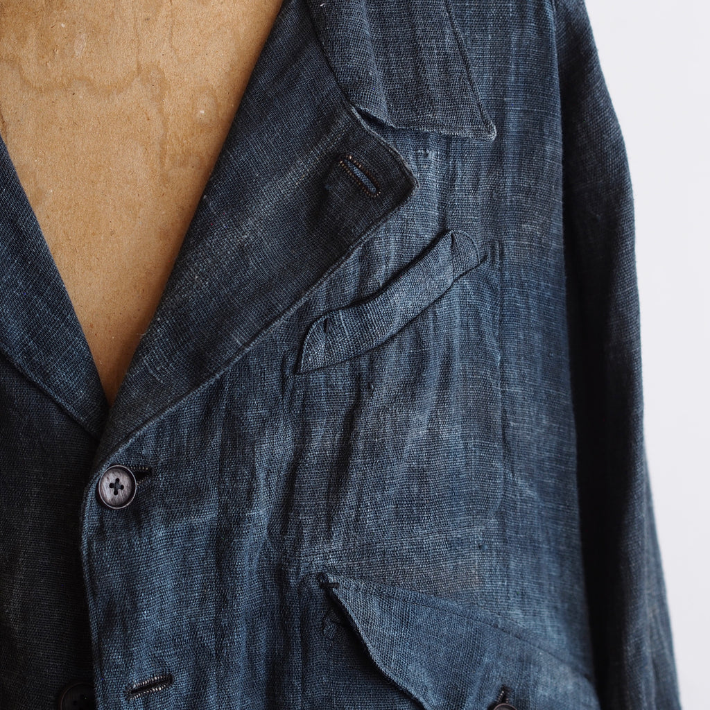 NORA SHORT JACKET~Japan old indigo hemp fabric~