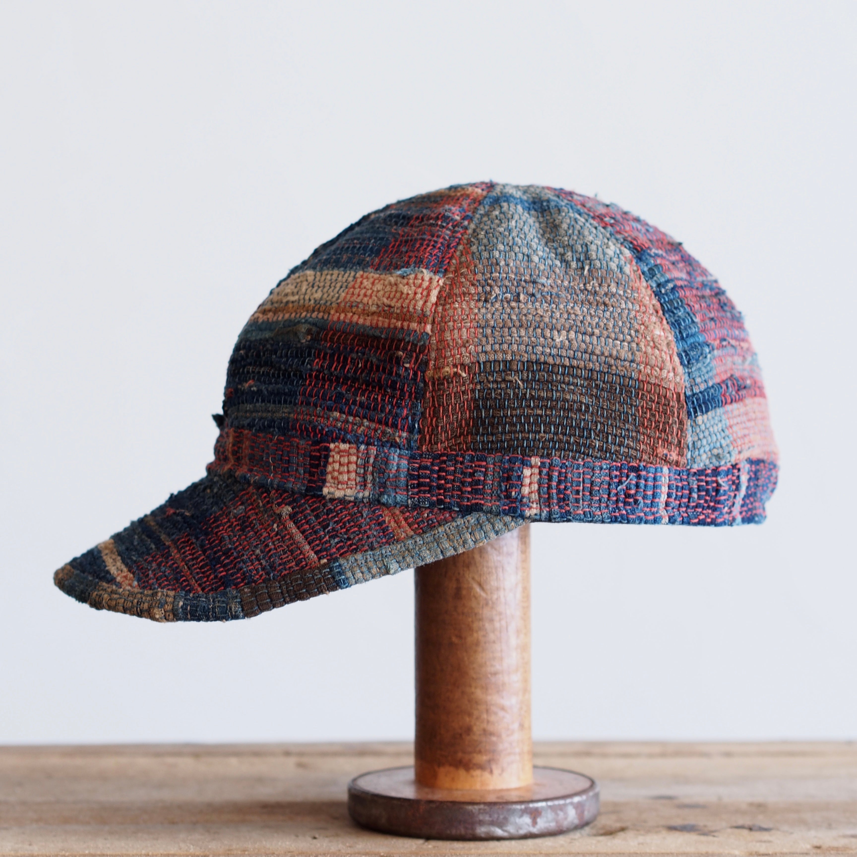 JAPAN VINTAGE SAKIORI CAP~type mechanic~裂織60