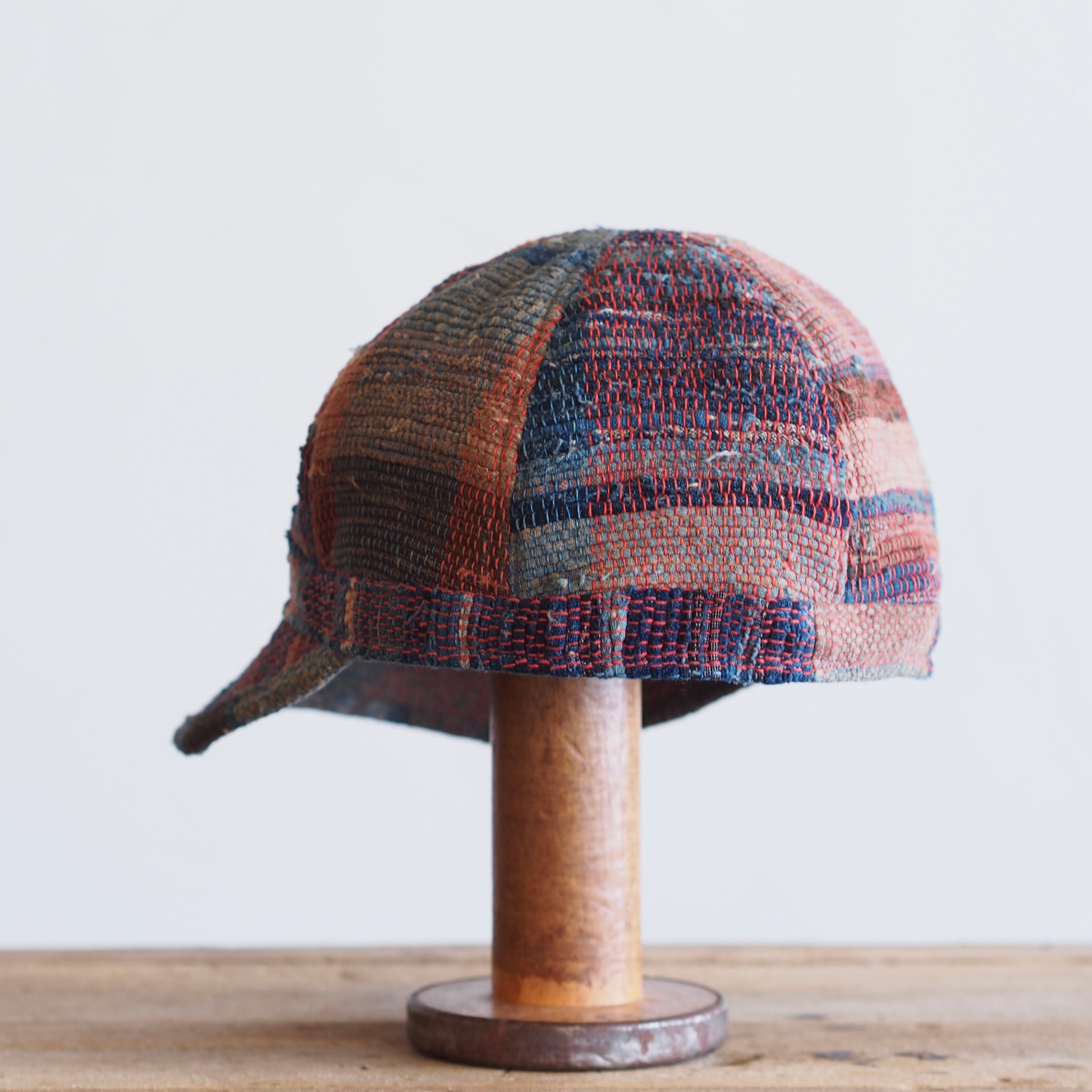 JAPAN VINTAGE SAKIORI CAP~type mechanic~裂織60