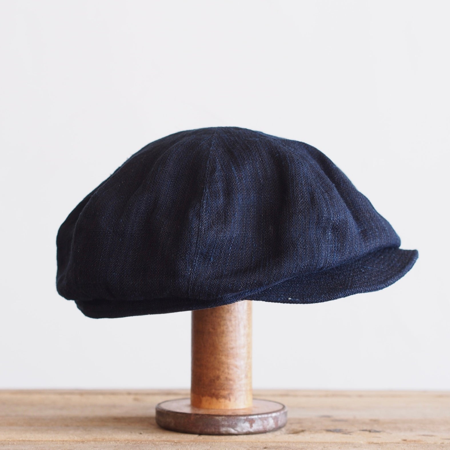 JAPAN VINTAGE FABRIC CAP ~type newsboy~60 meiji hemp 縞