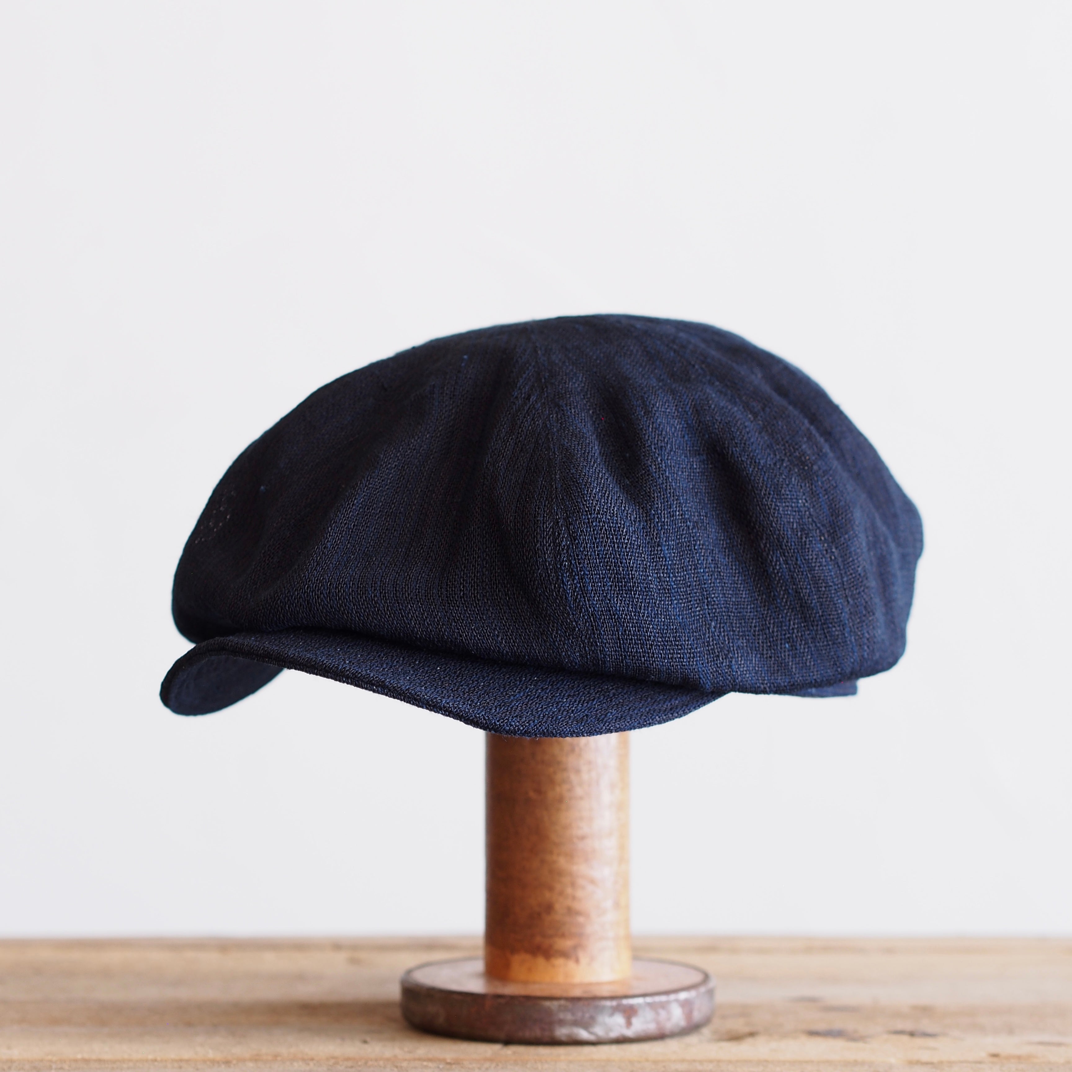 JAPAN VINTAGE FABRIC CAP ~type newsboy~60② meiji hemp 縞