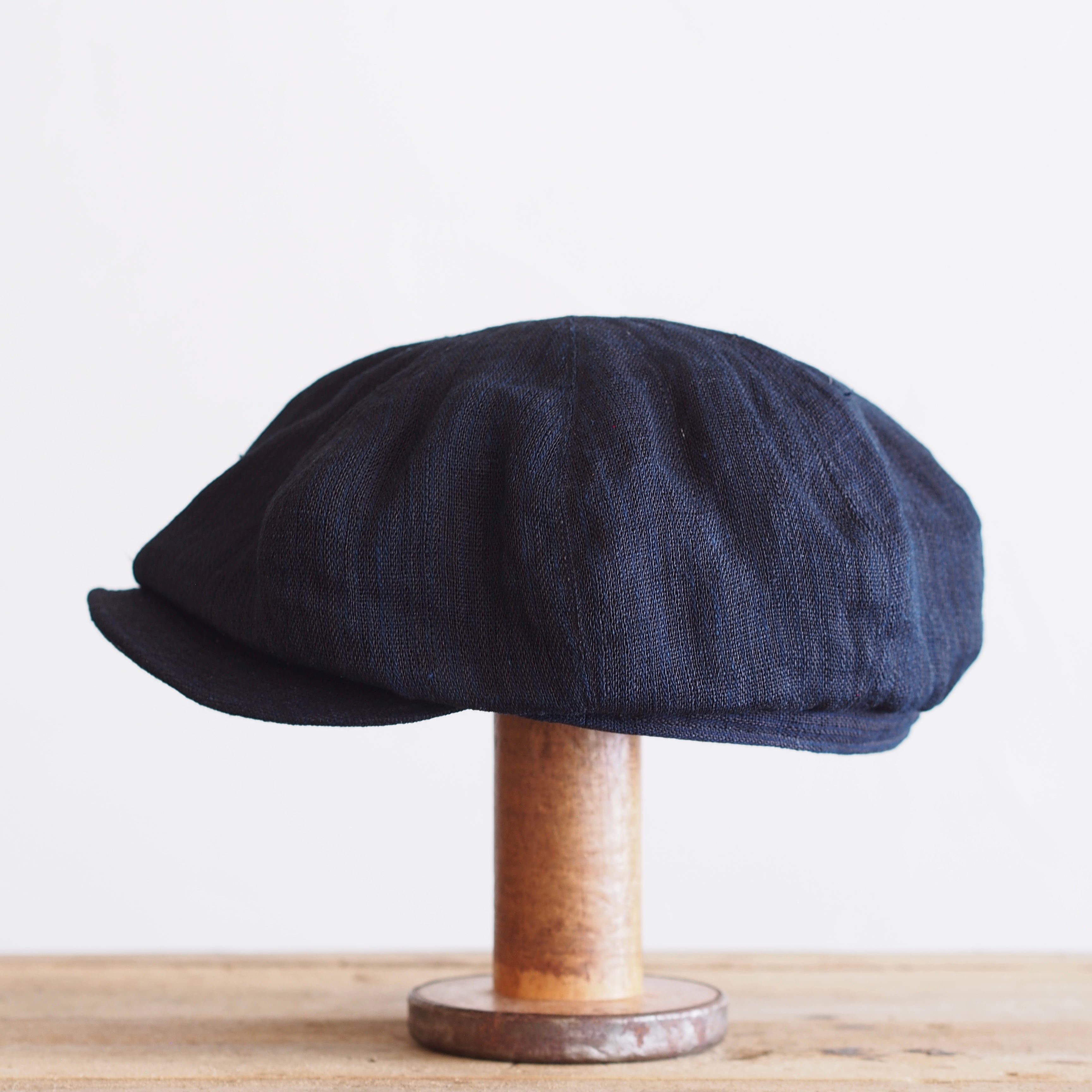 JAPAN VINTAGE FABRIC CAP ~type newsboy~60② meiji hemp 縞