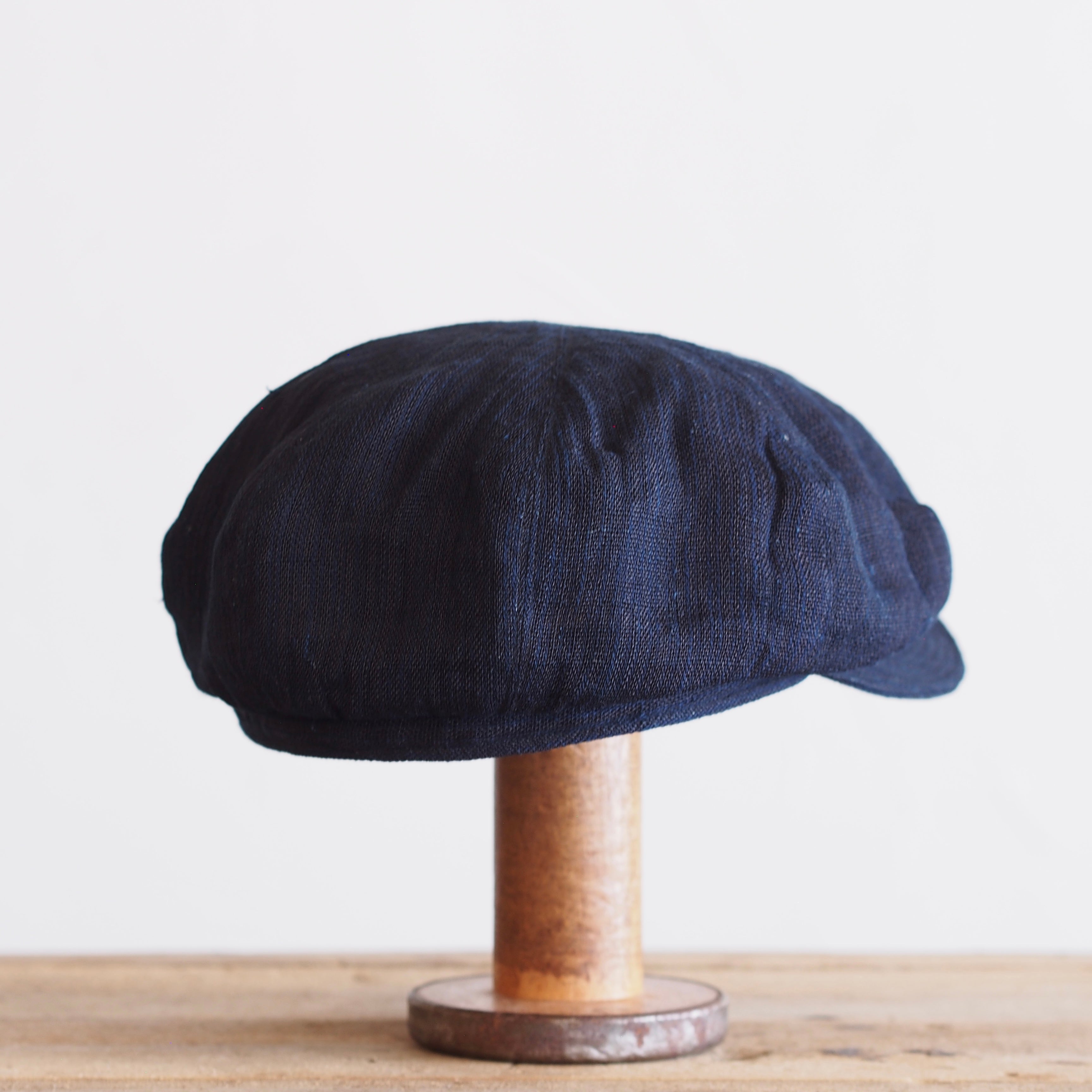 JAPAN VINTAGE FABRIC CAP ~type newsboy~60② meiji hemp 縞