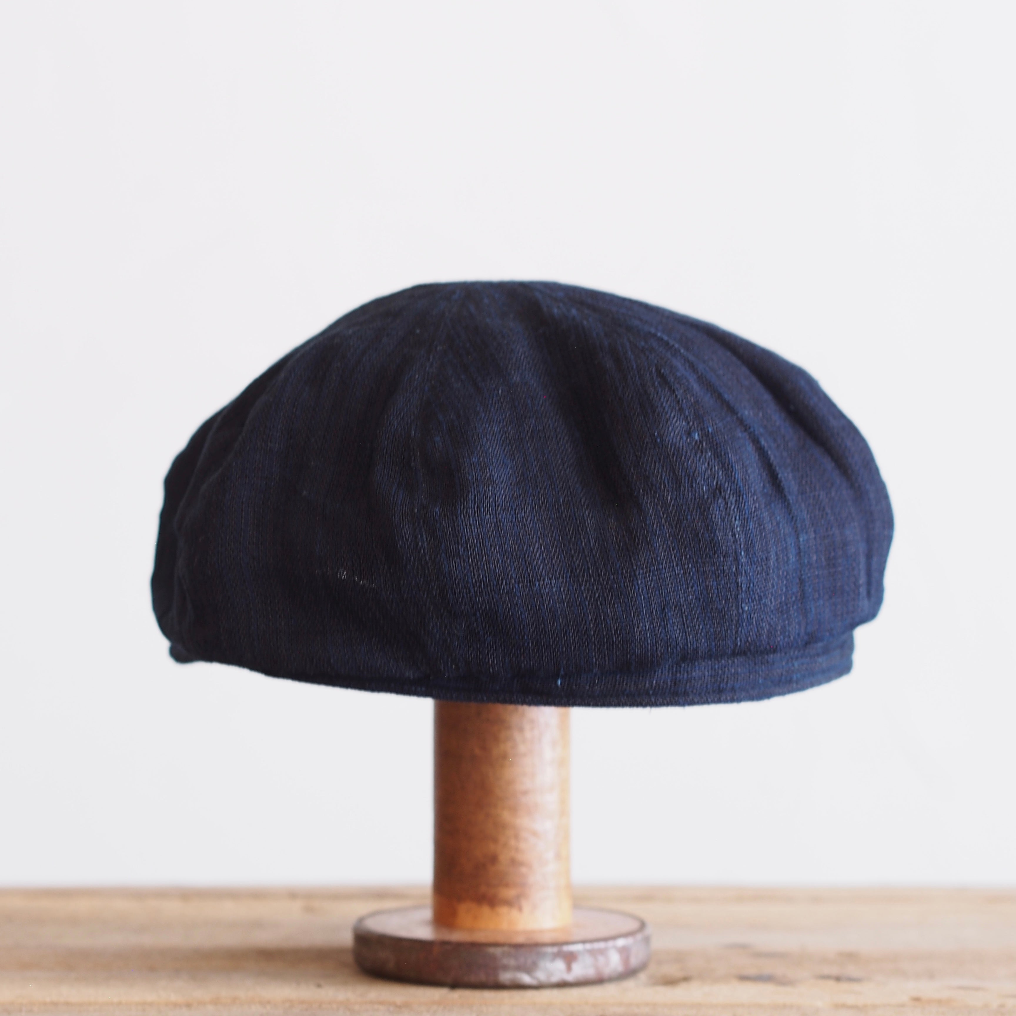 JAPAN VINTAGE FABRIC CAP ~type newsboy~61 meiji hemp 縞