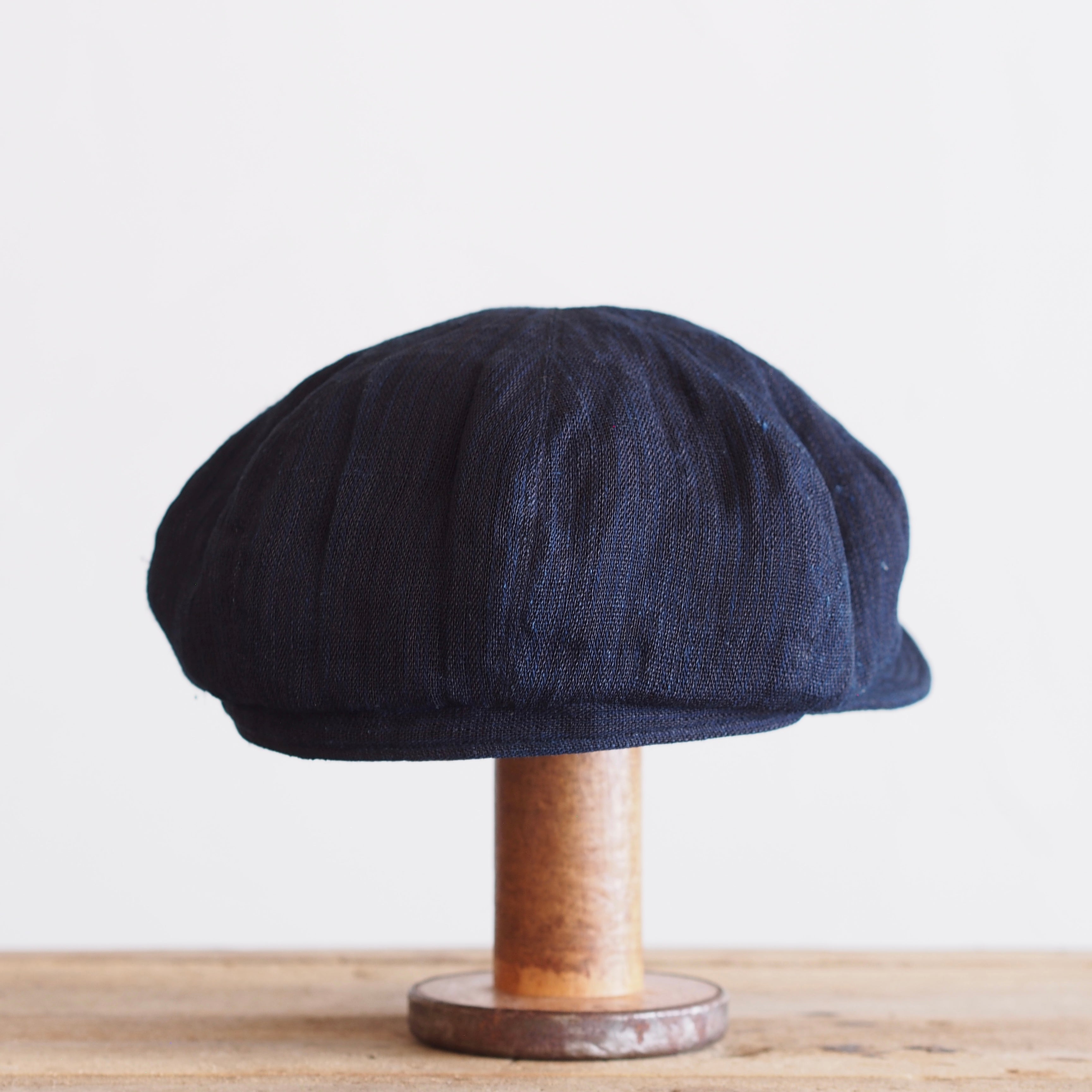 JAPAN VINTAGE FABRIC CAP ~type newsboy~61 meiji hemp 縞