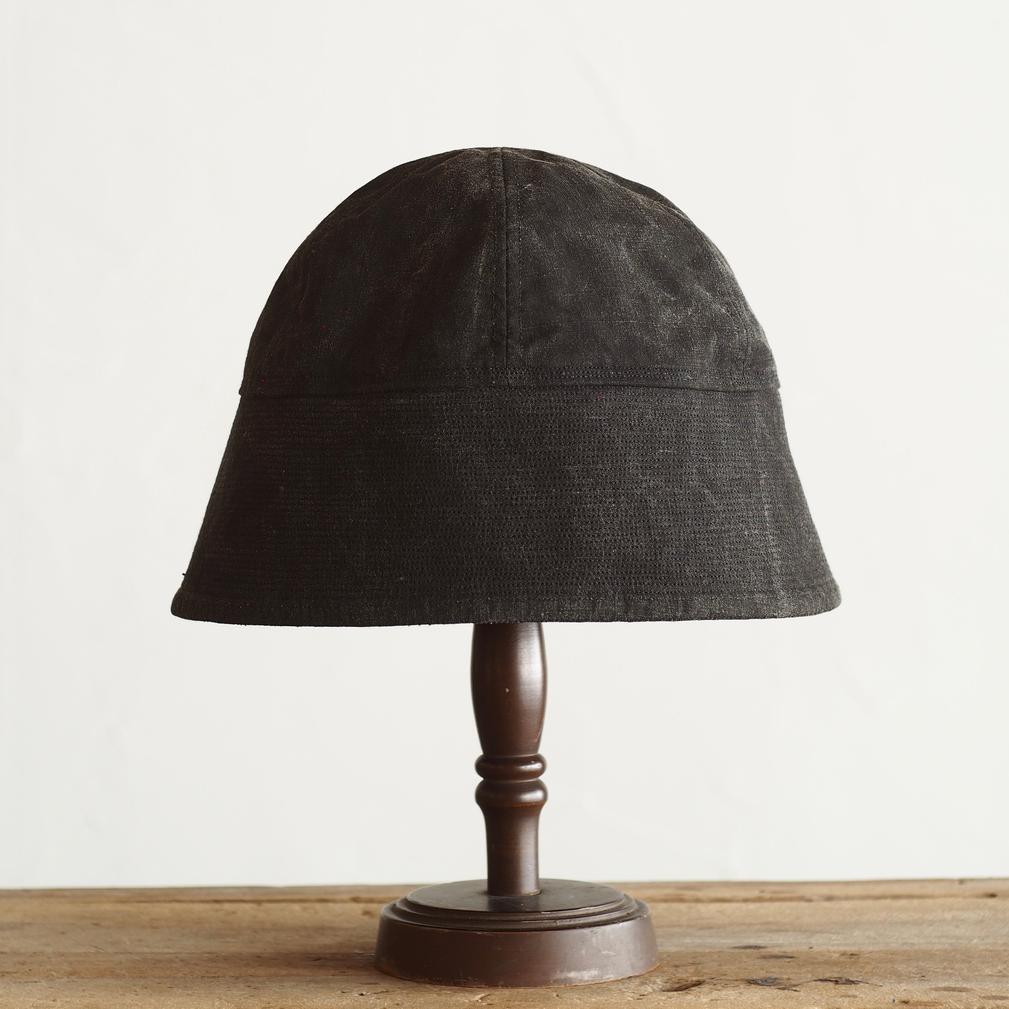 NORA HAT ~type 1st~japan old black cotton fabric⓶