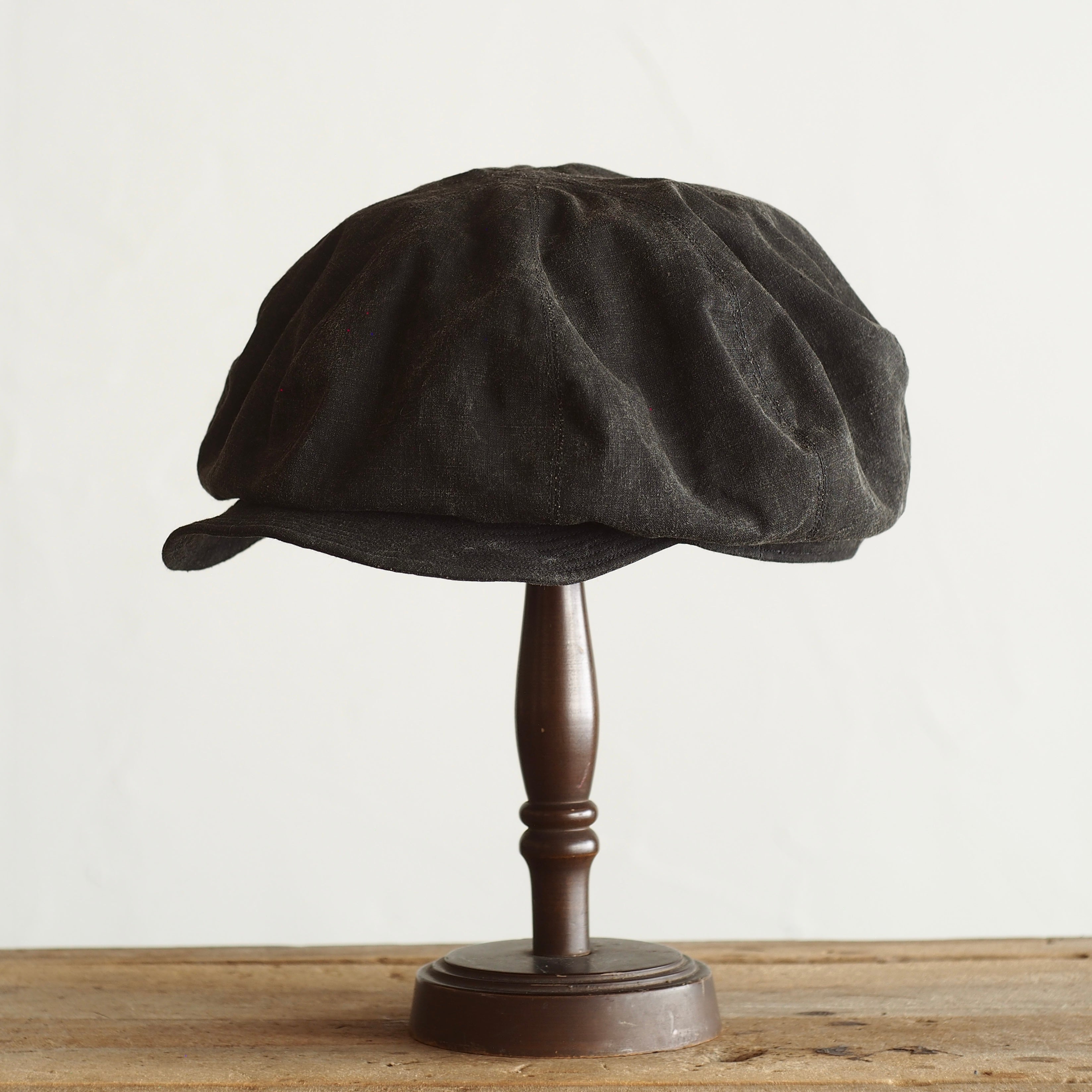 NORA CAP ~type newsboy~60 japan old black cotton