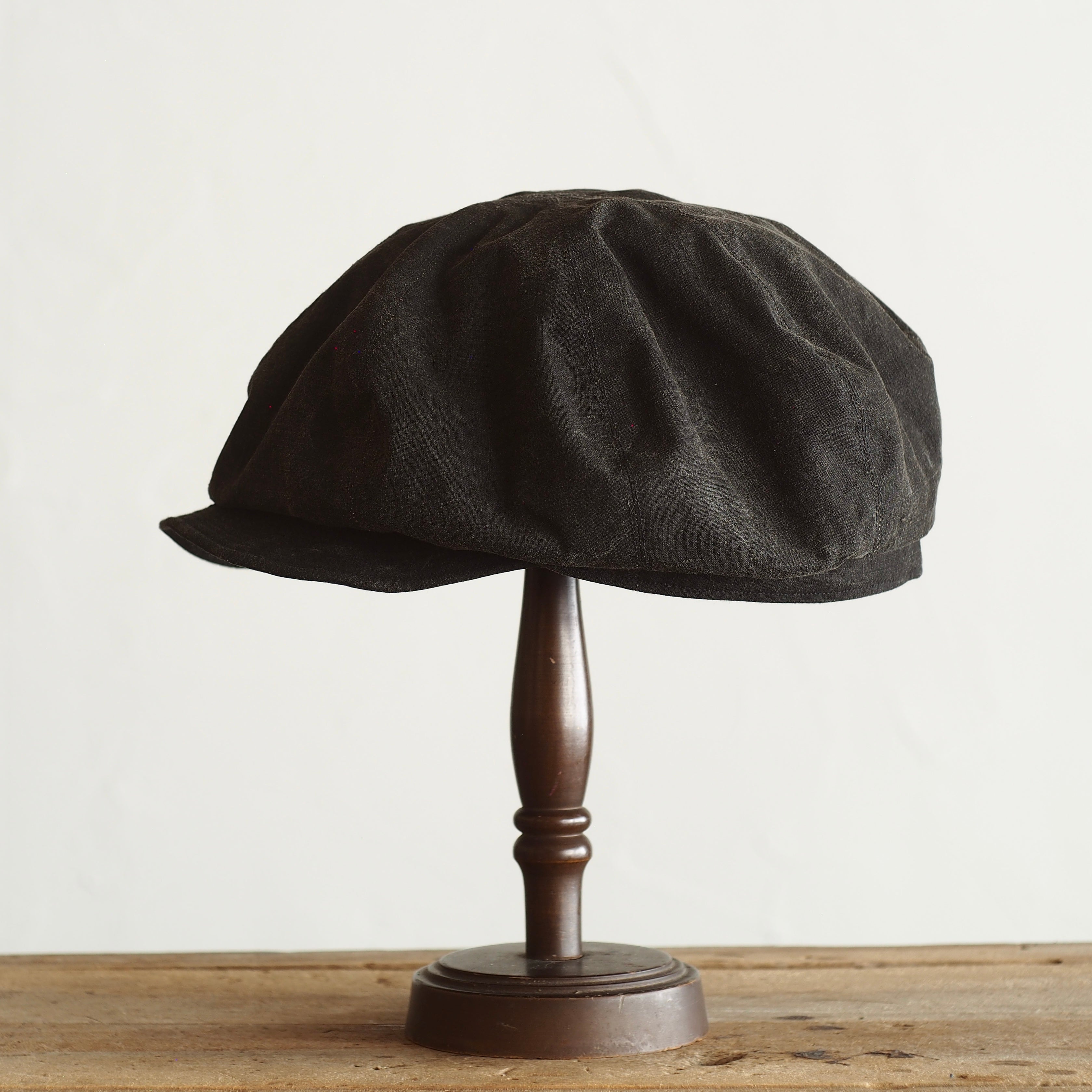 NORA CAP ~type newsboy~60 japan old black cotton
