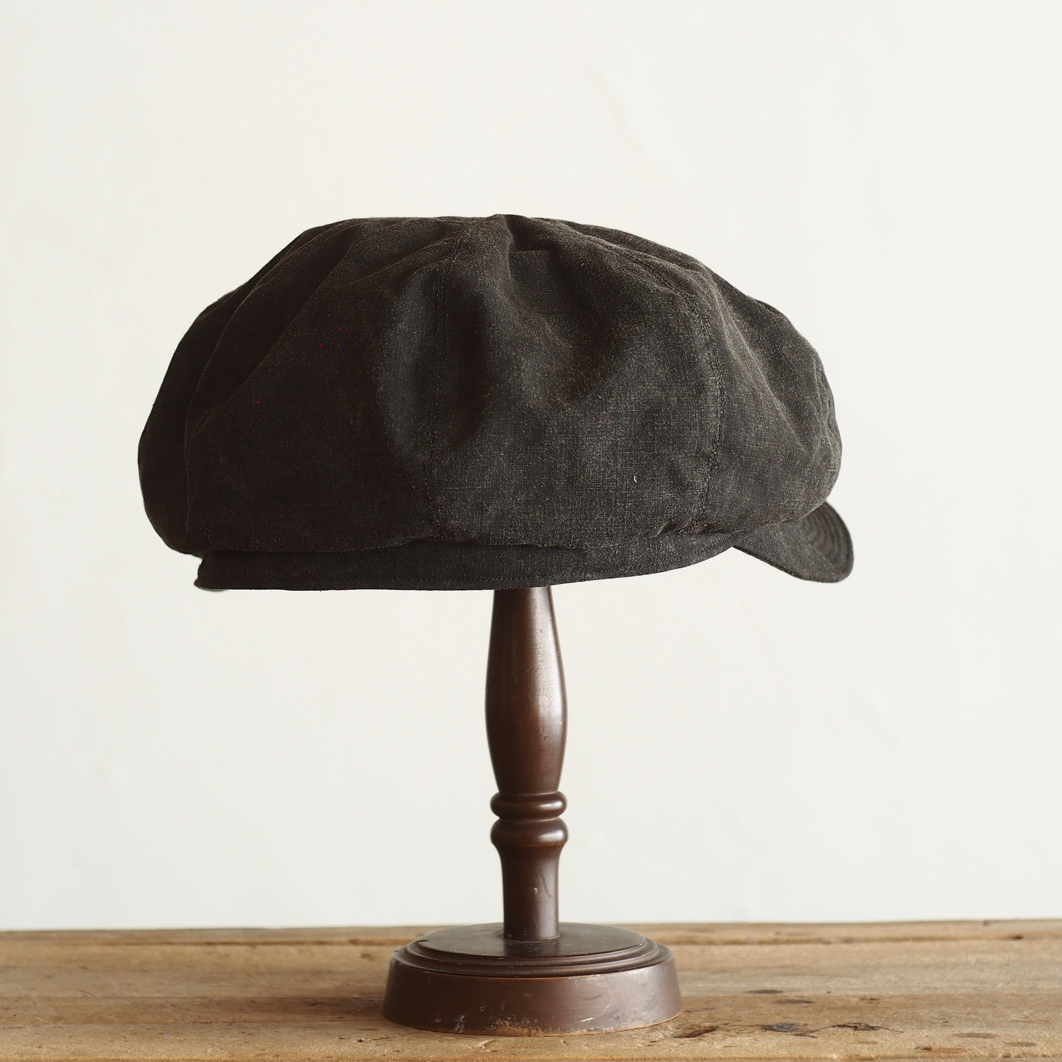 NORA CAP ~type newsboy~61 japan old black cotton