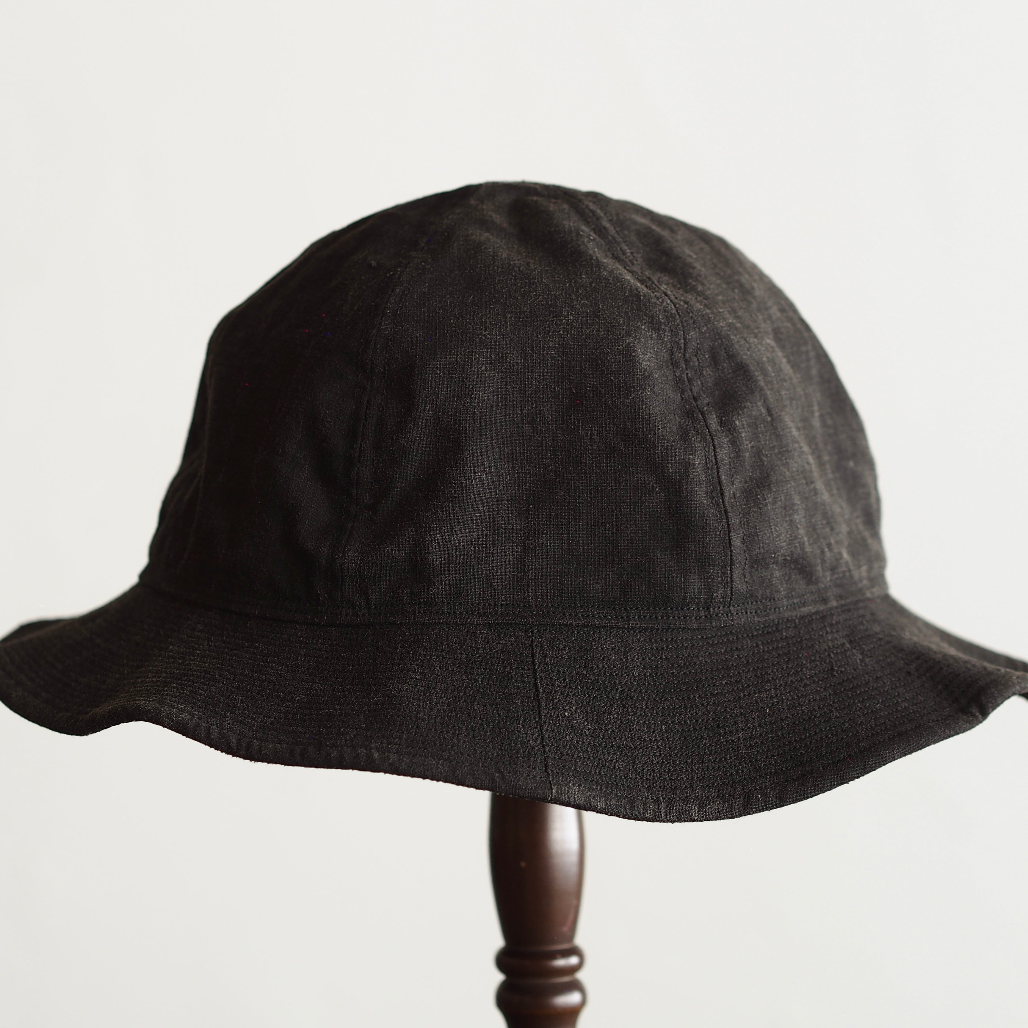NORA HAT ~type 2nd~japan old black cotton fabric⓵