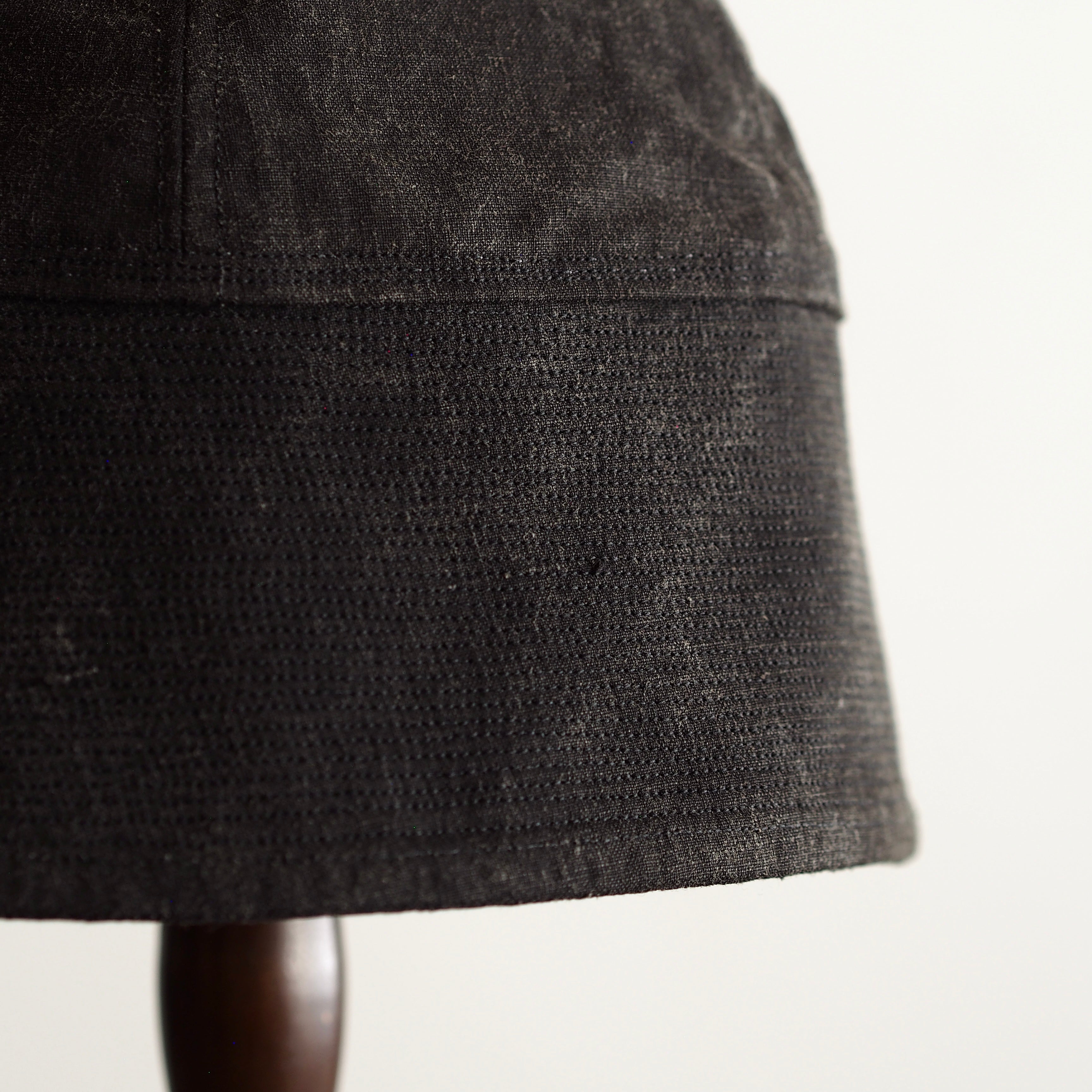NORA HAT ~type 1st~japan old black cotton fabric⓵