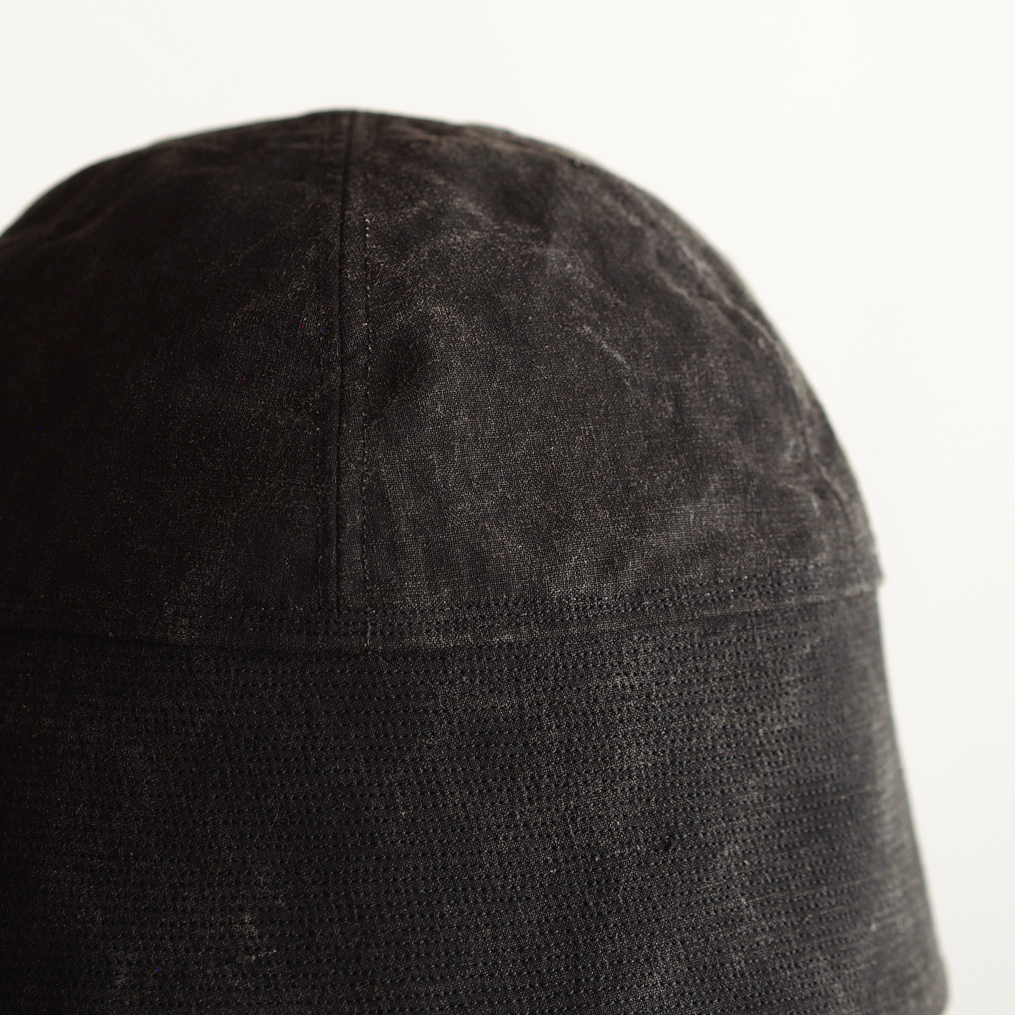 NORA HAT ~type 1st~japan old black cotton fabric⓵