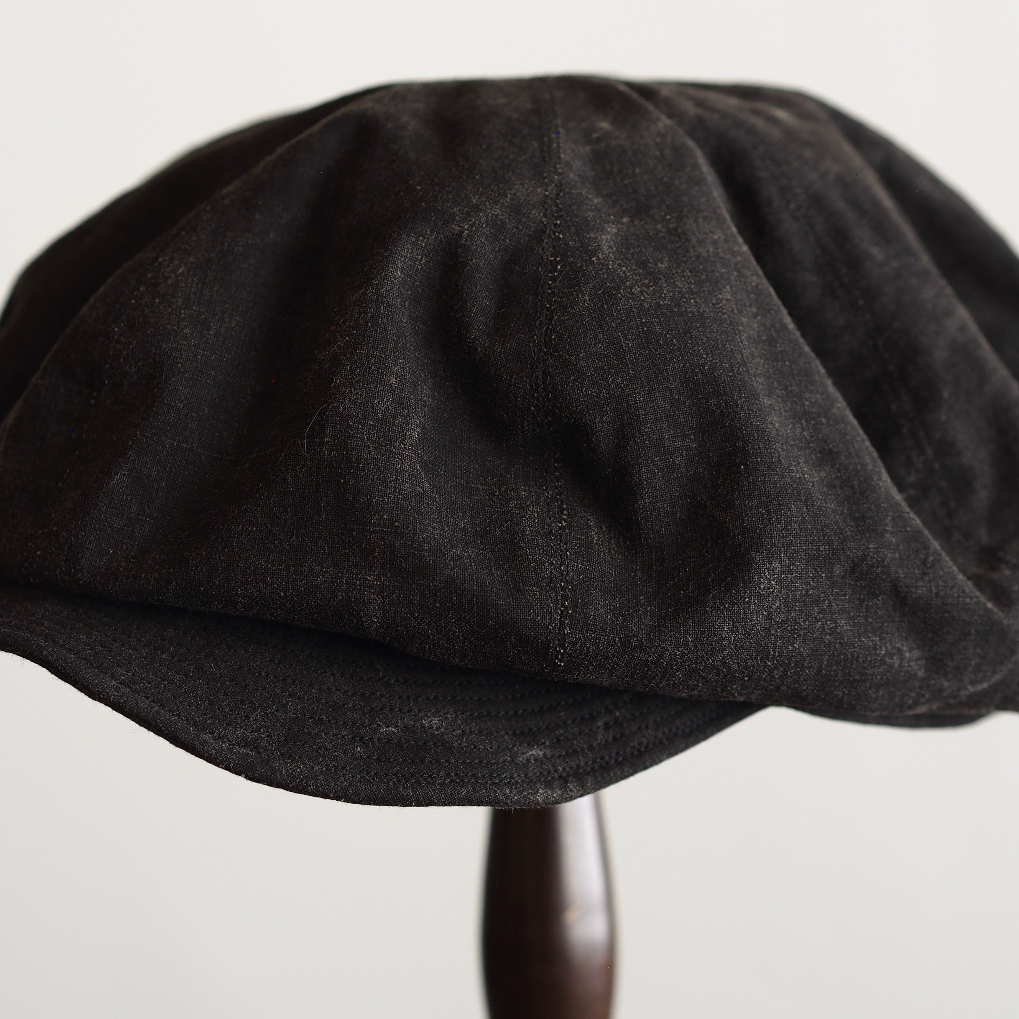 NORA CAP ~type newsboy~60 japan old black cotton