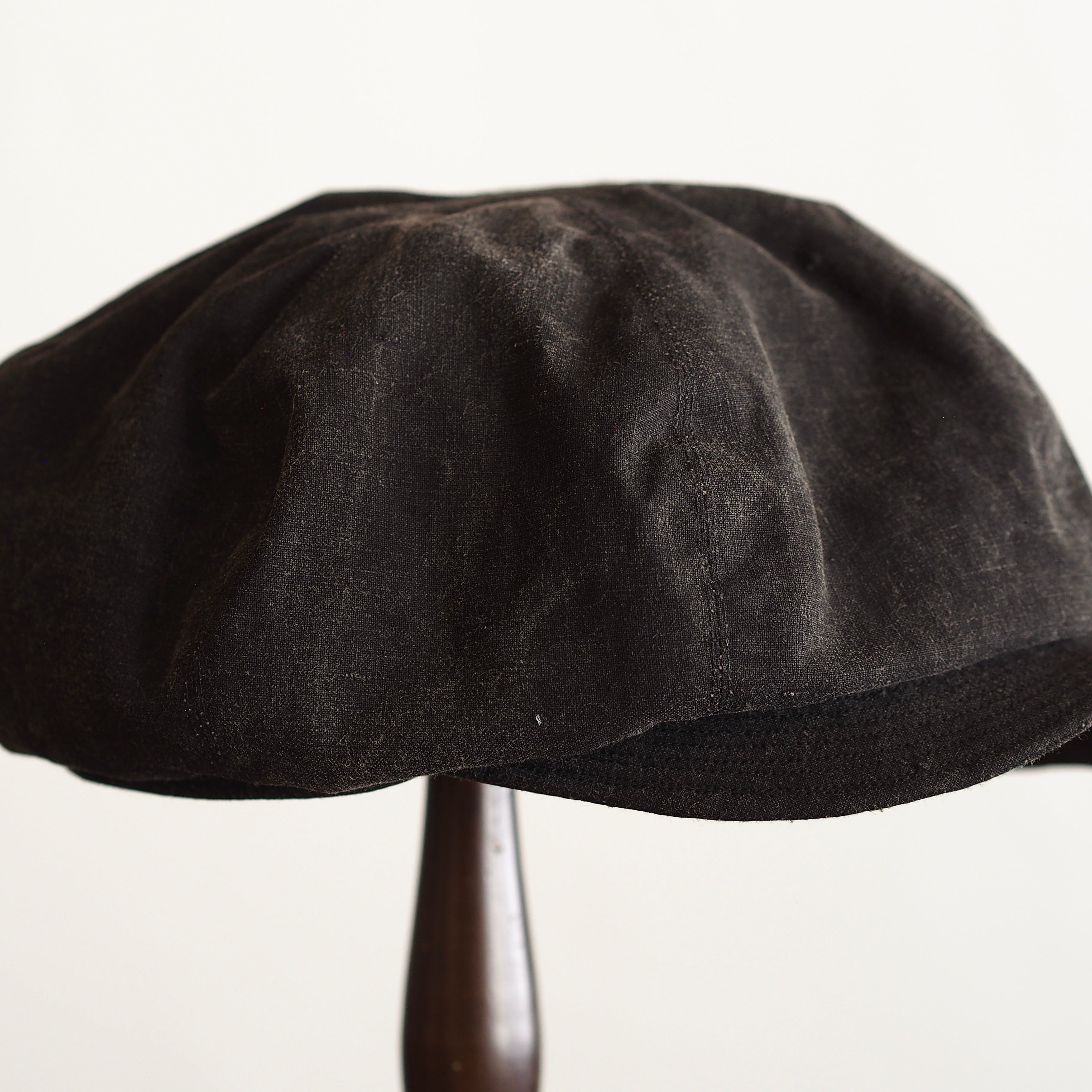 NORA CAP ~type newsboy~60 japan old black cotton