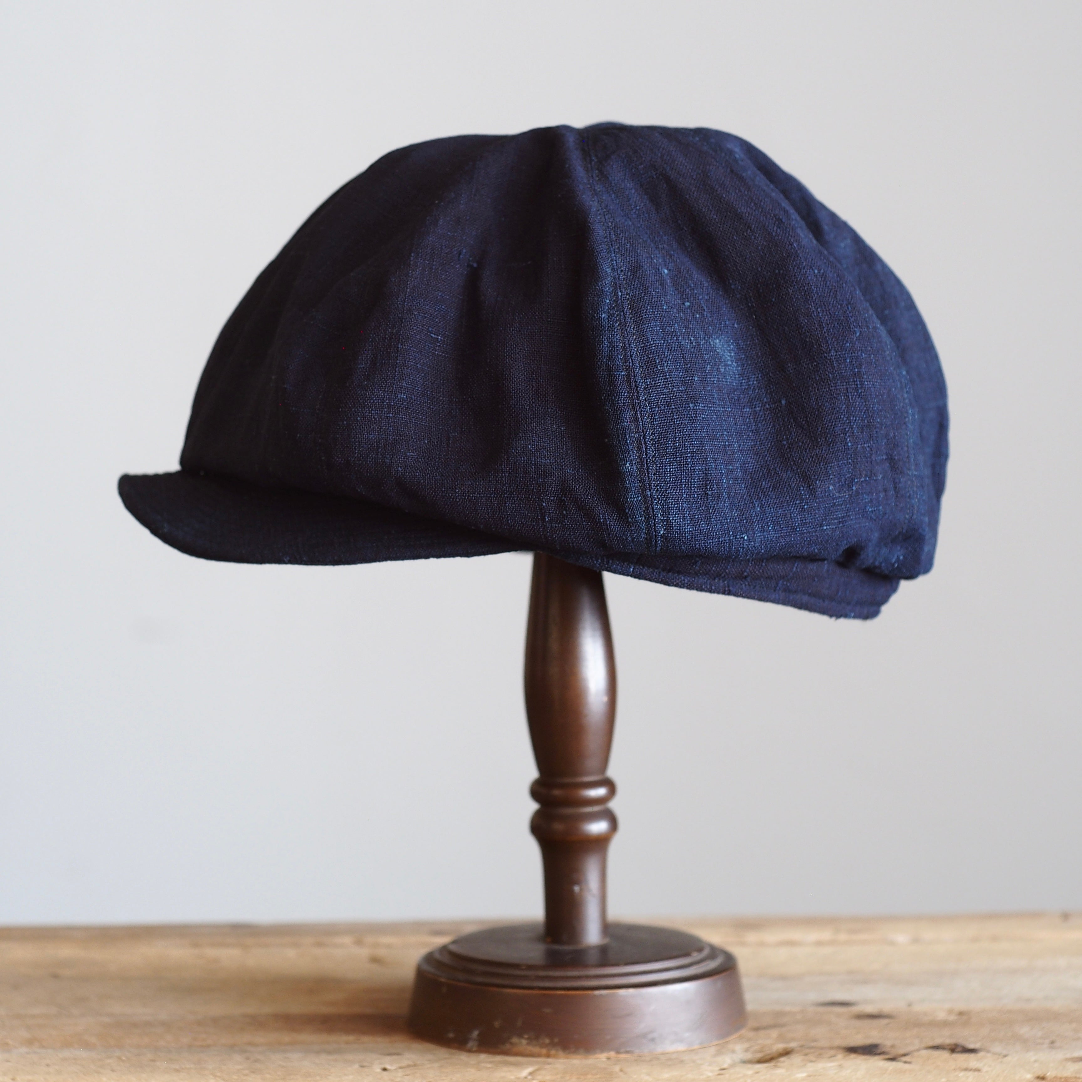 NORA CAP ~type newsboy~60 japan old indigo silk fabric