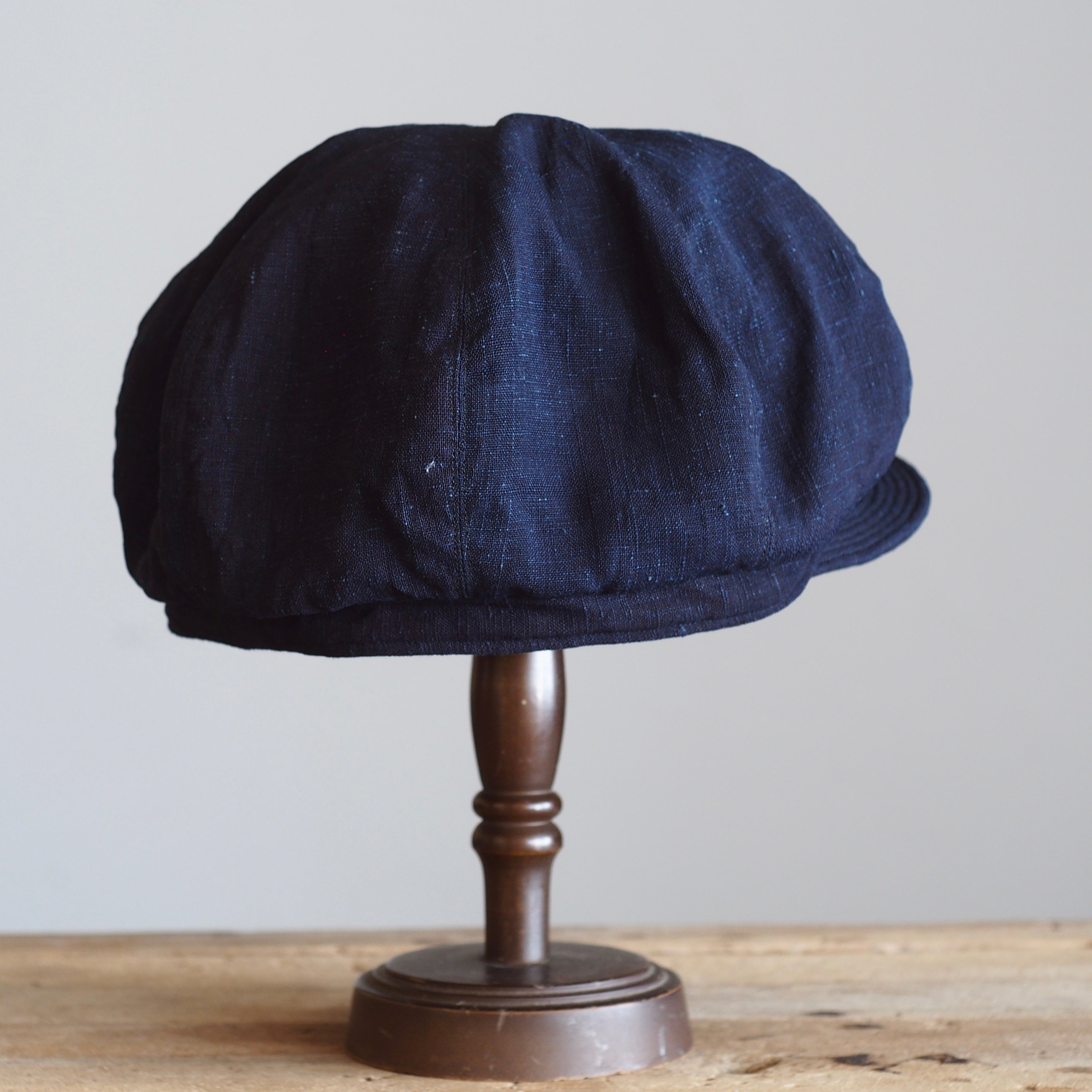 NORA CAP ~type newsboy~60 japan old indigo silk fabric