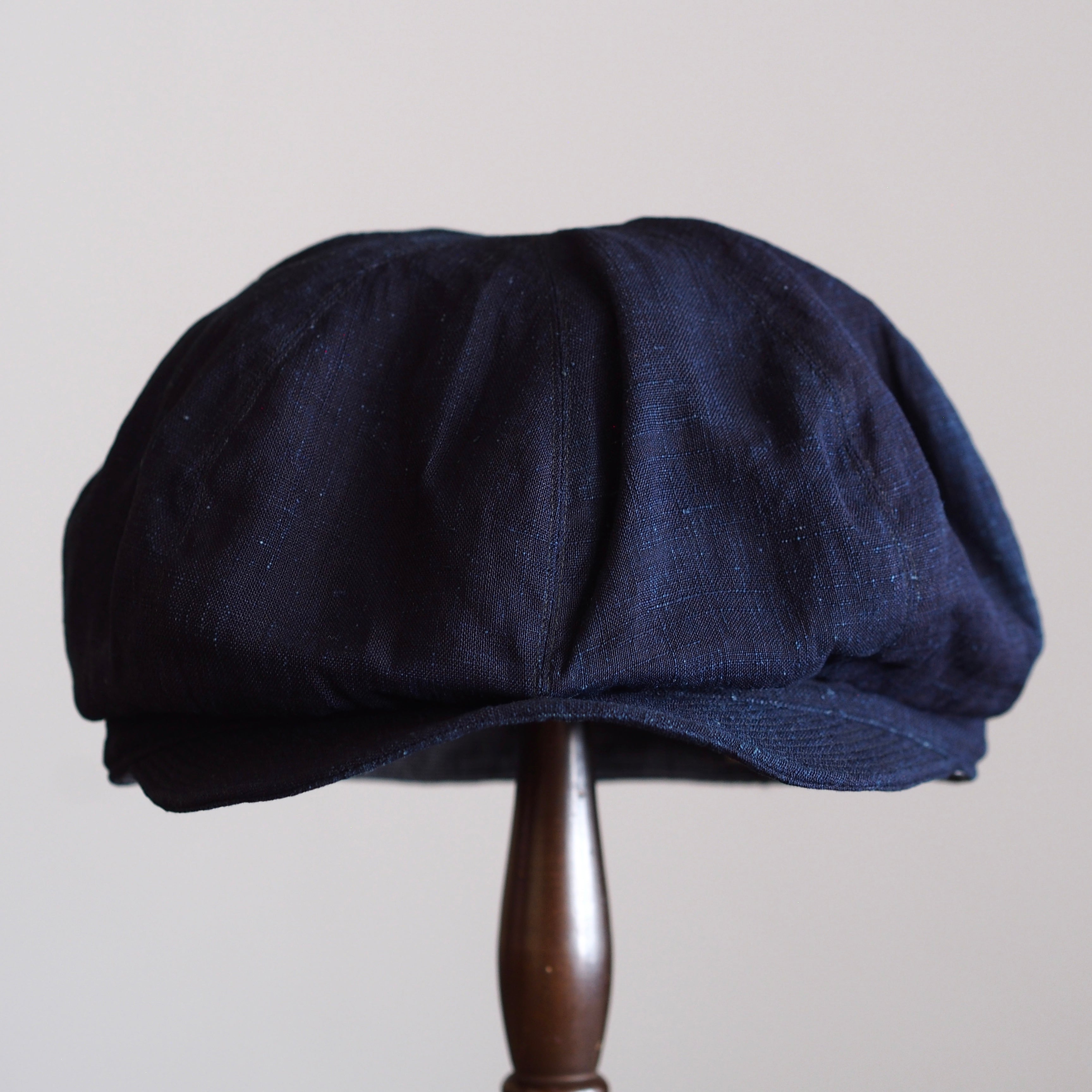 NORA CAP ~type newsboy~60 japan old indigo silk fabric