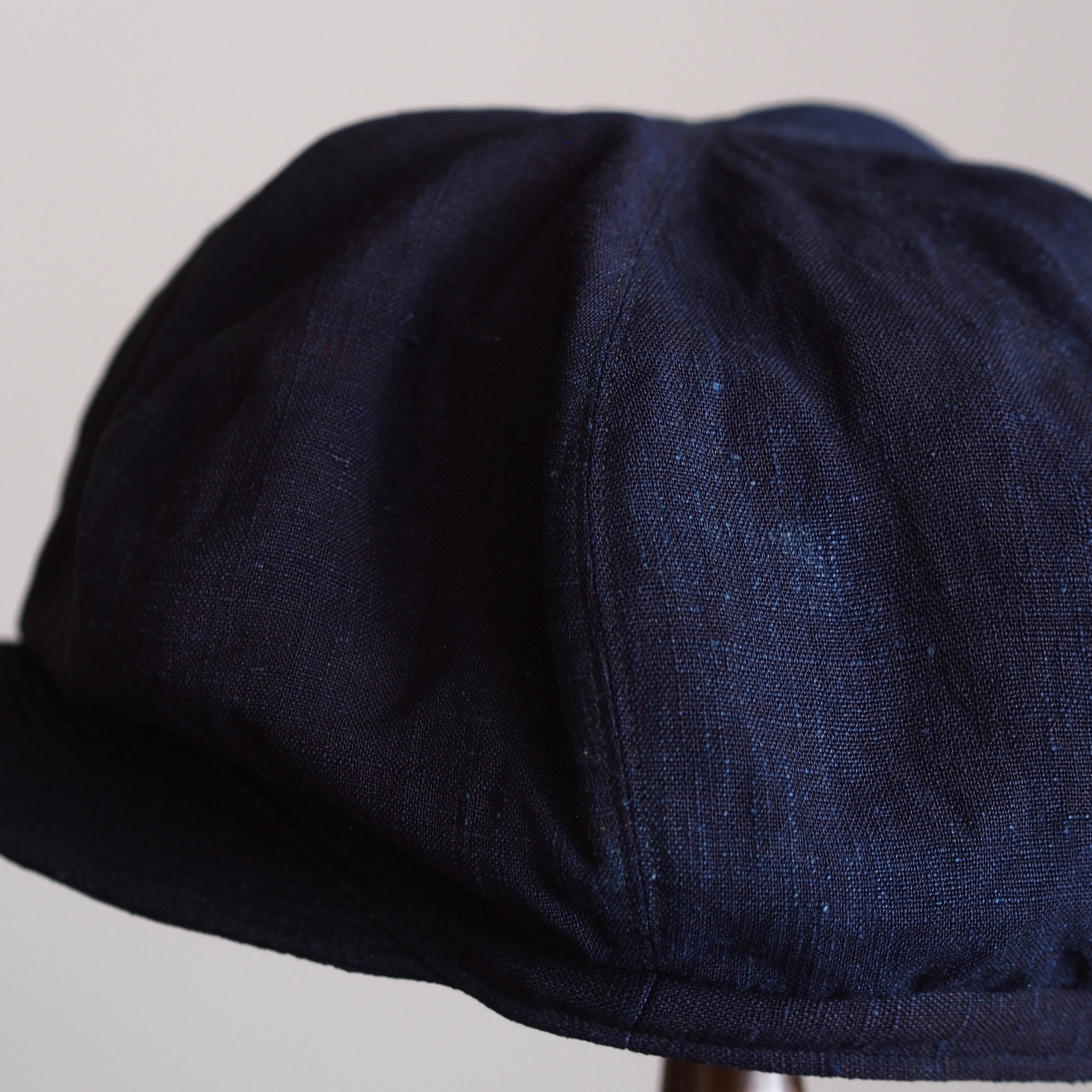 NORA CAP ~type newsboy~60 japan old indigo silk fabric