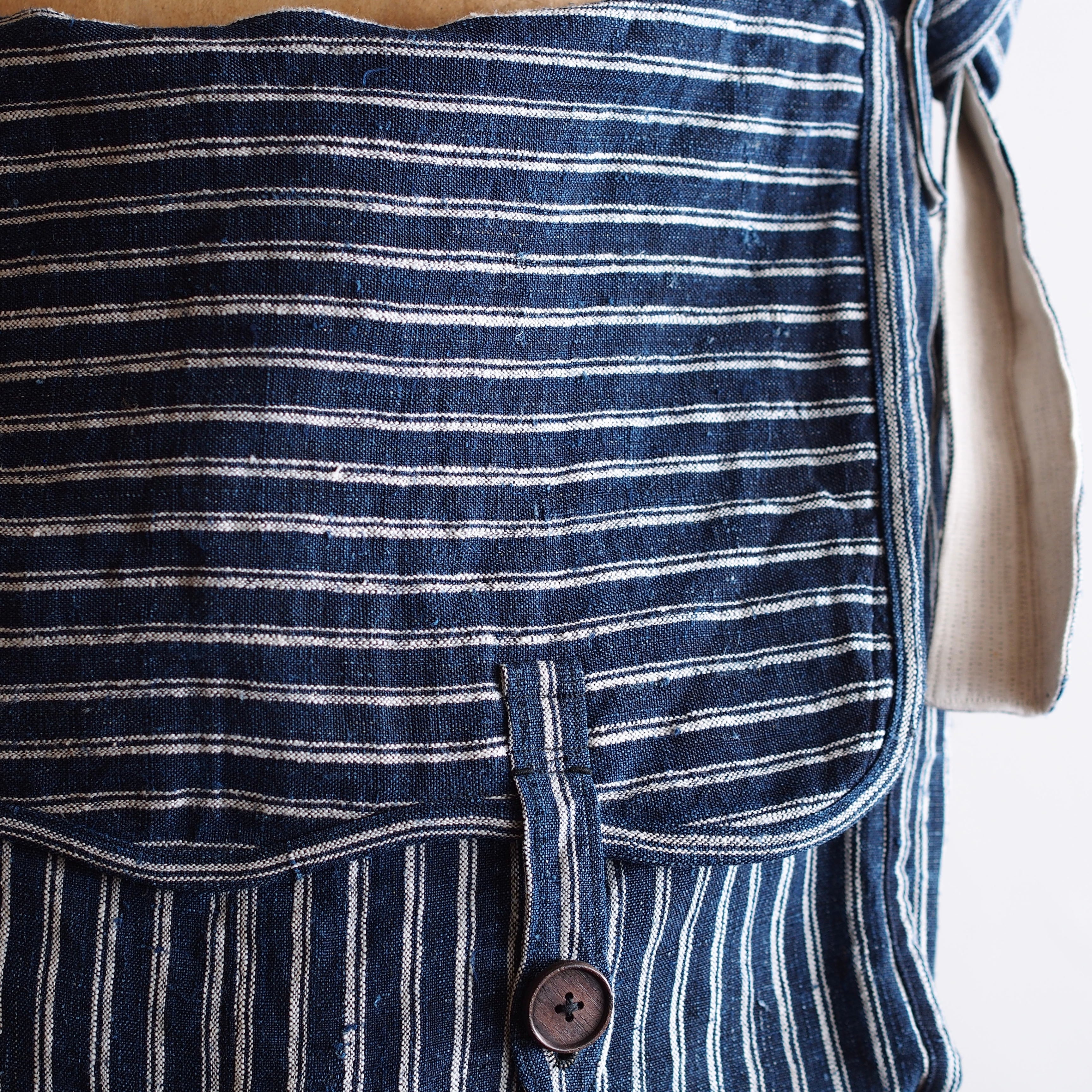 NORA BAG~type postman~japan old indigo cotton/hemp