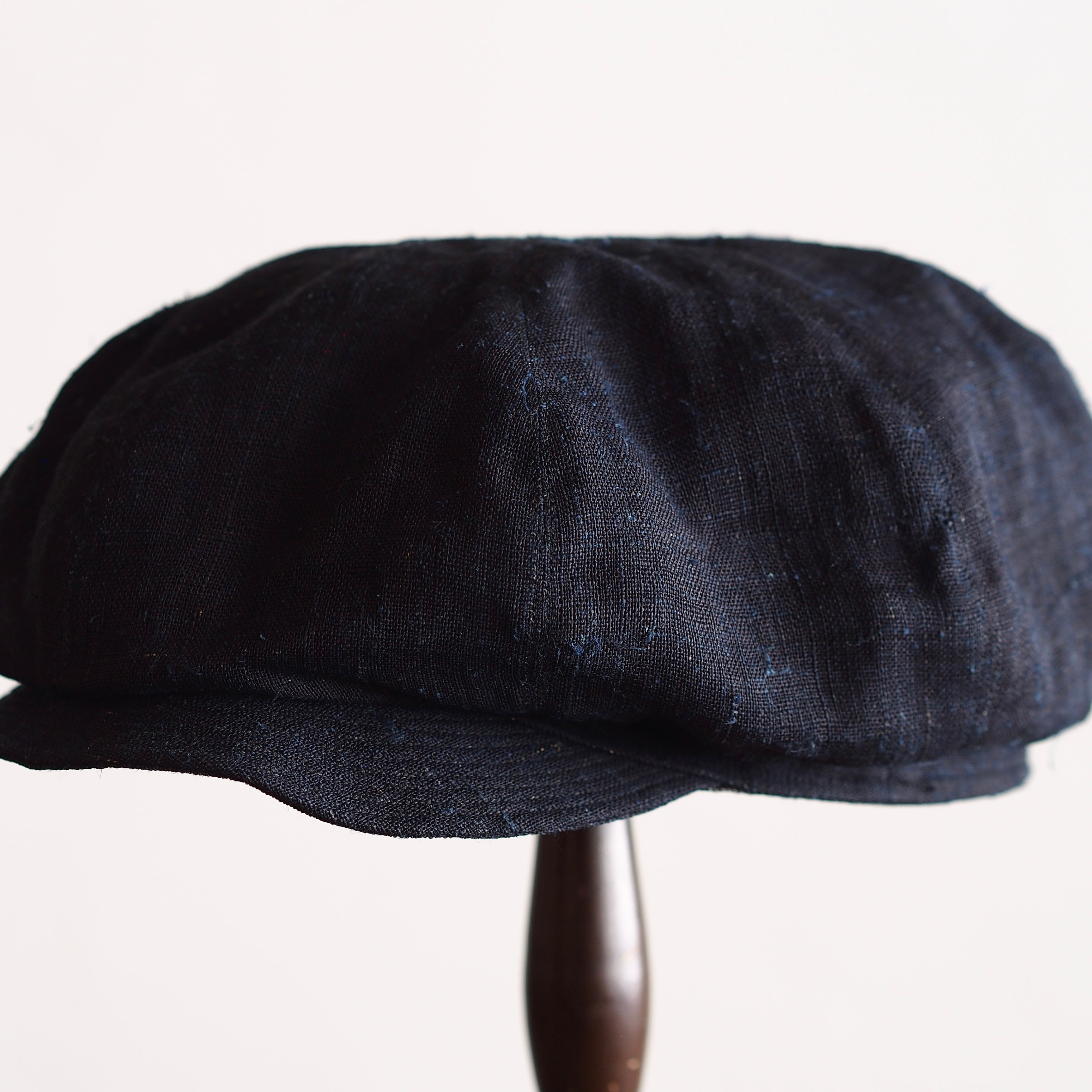 NORA CAP ~type newsboy~60japan old indigo Ramie