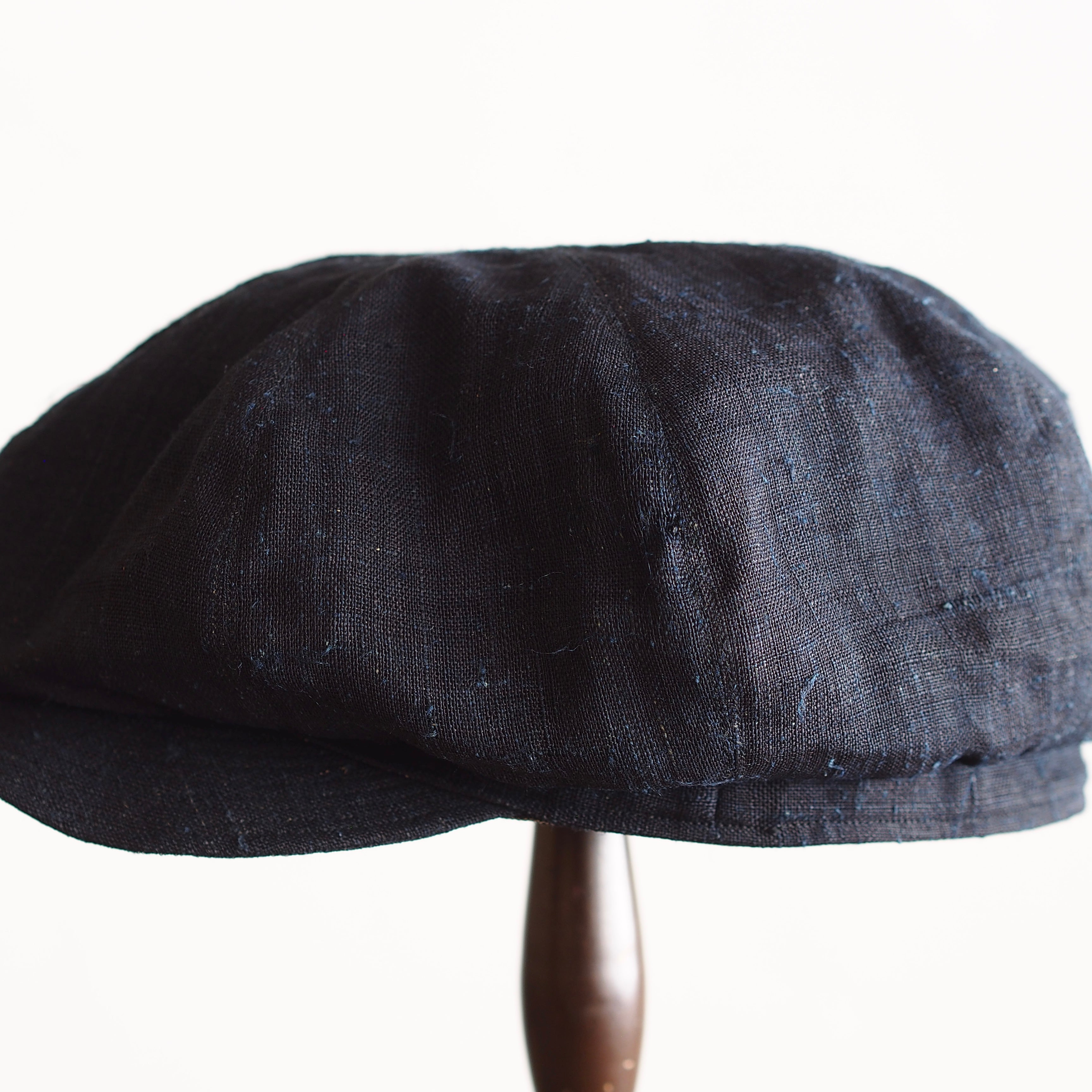 NORA CAP ~type newsboy~60japan old indigo Ramie