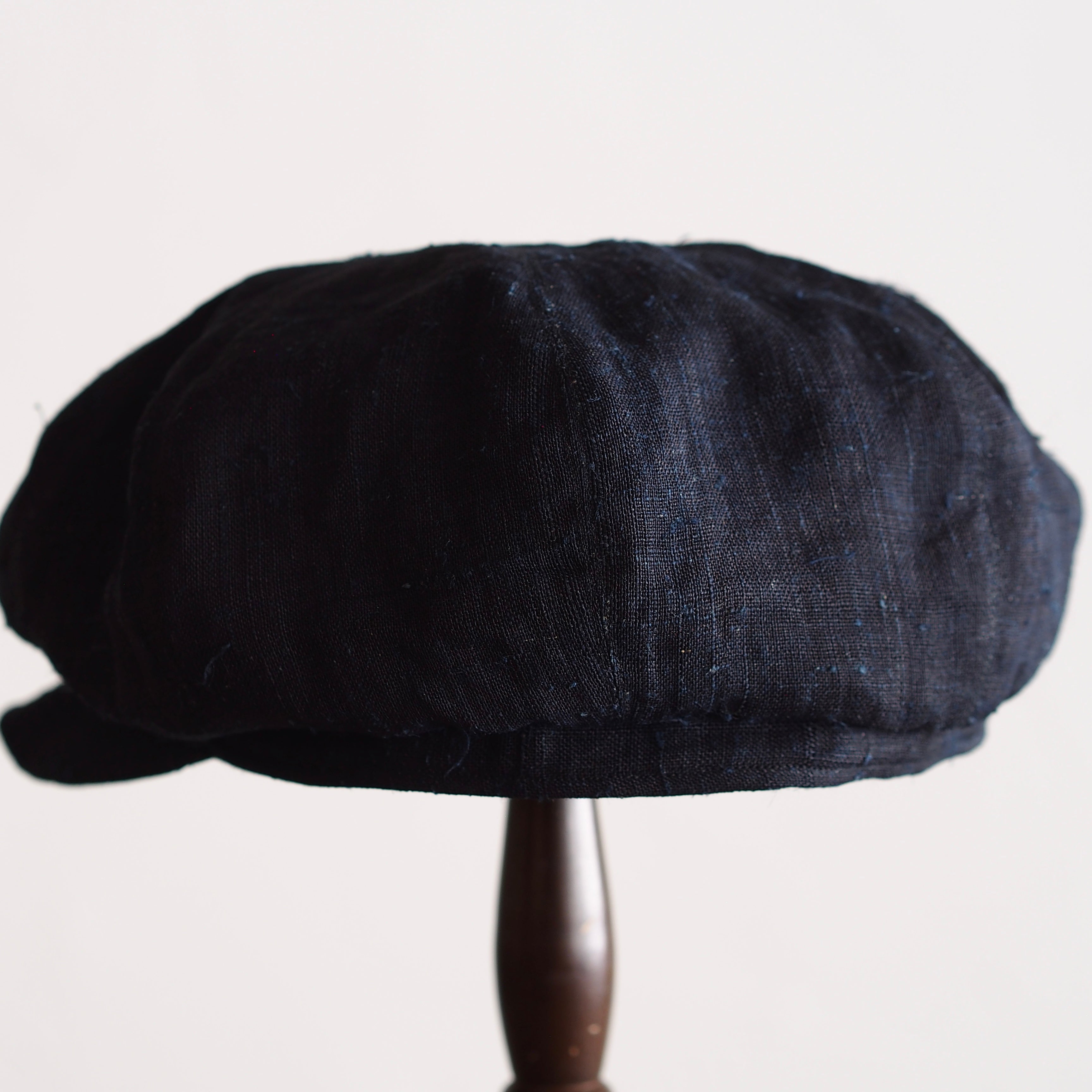 NORA CAP ~type newsboy~60japan old indigo Ramie