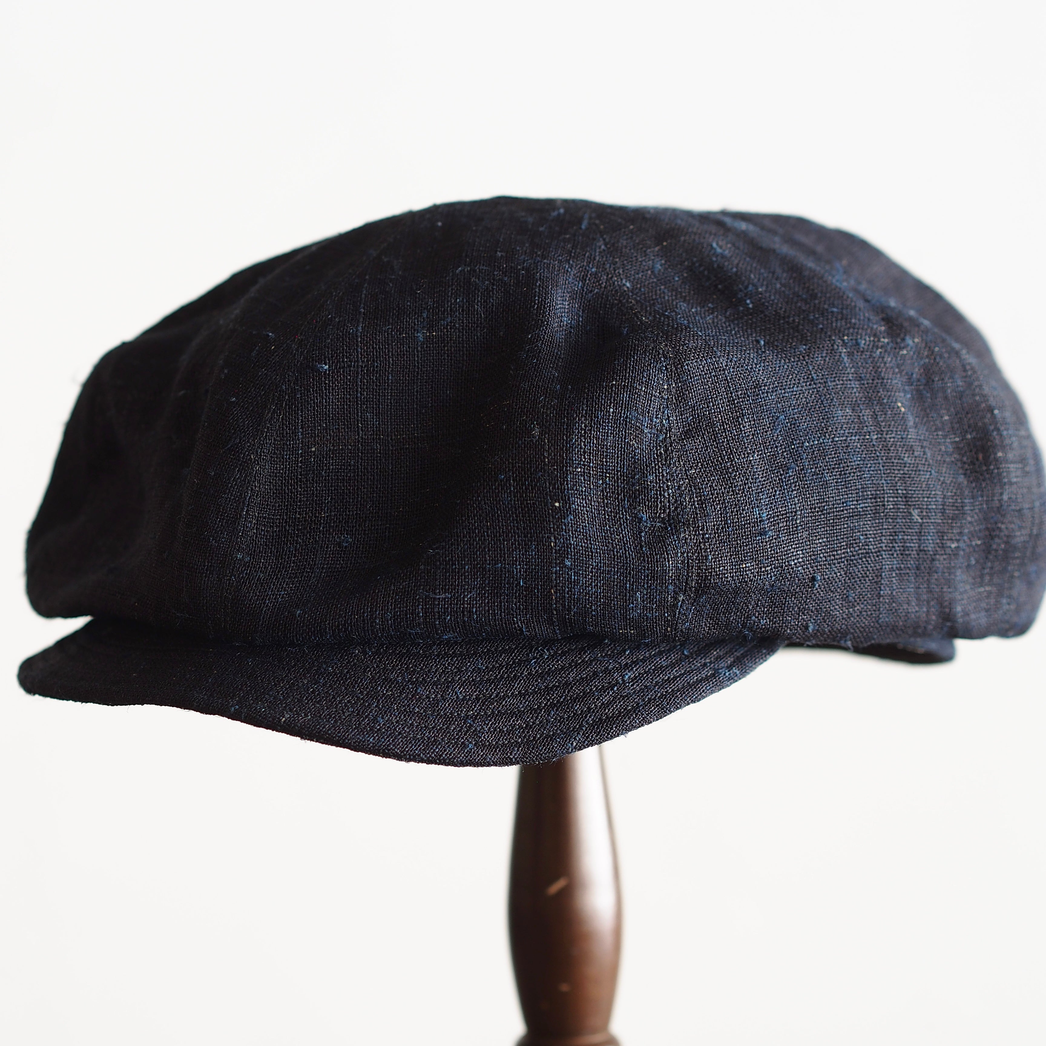 NORA CAP ~type newsboy~60japan old indigo Ramie⓶