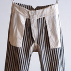 NORA WORK PANTS~japan old cotton stripe~