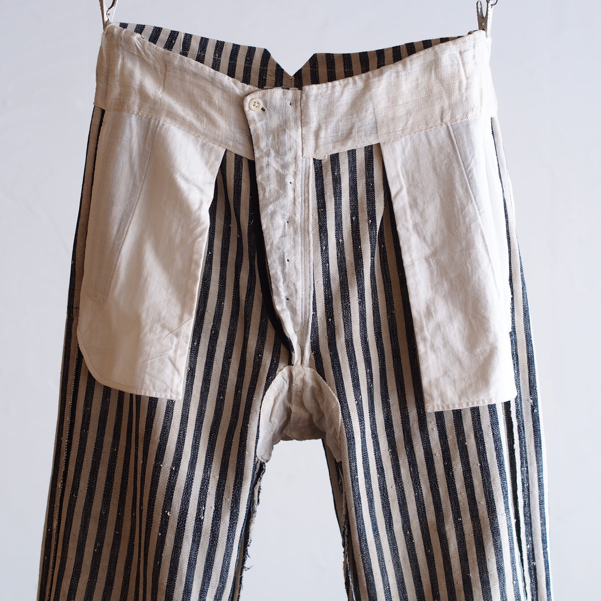 NORA WORK PANTS~japan old cotton stripe~