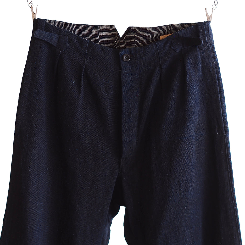 NORA WORK PANTS~japan old indigo paper fabric~