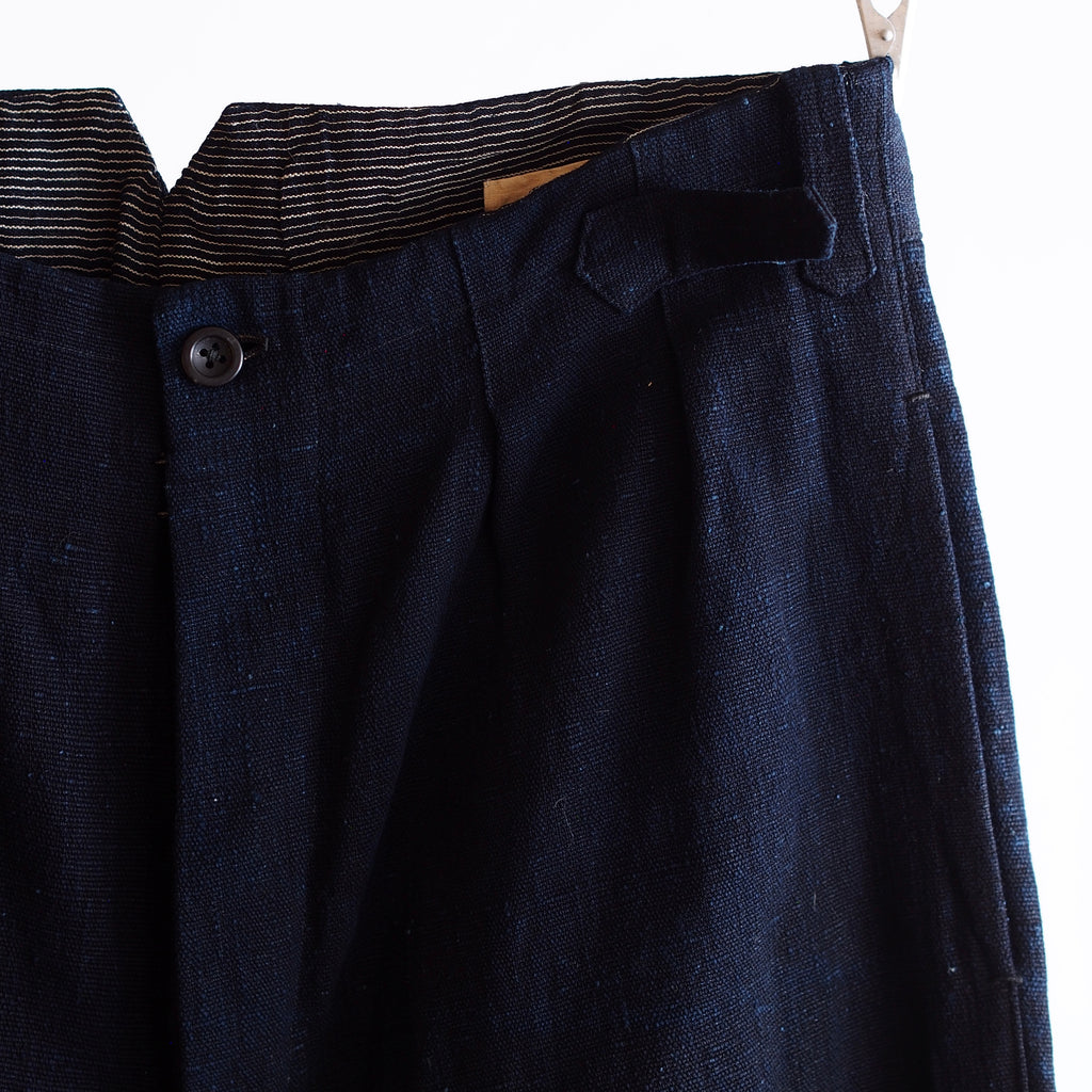 NORA WORK PANTS~japan old indigo paper fabric~