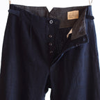 NORA WORK PANTS~japan old indigo paper fabric~