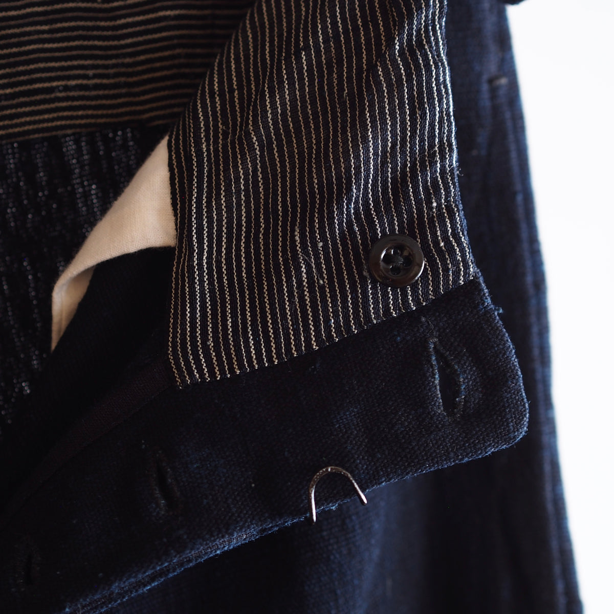 NORA WORK PANTS~japan old indigo paper fabric~