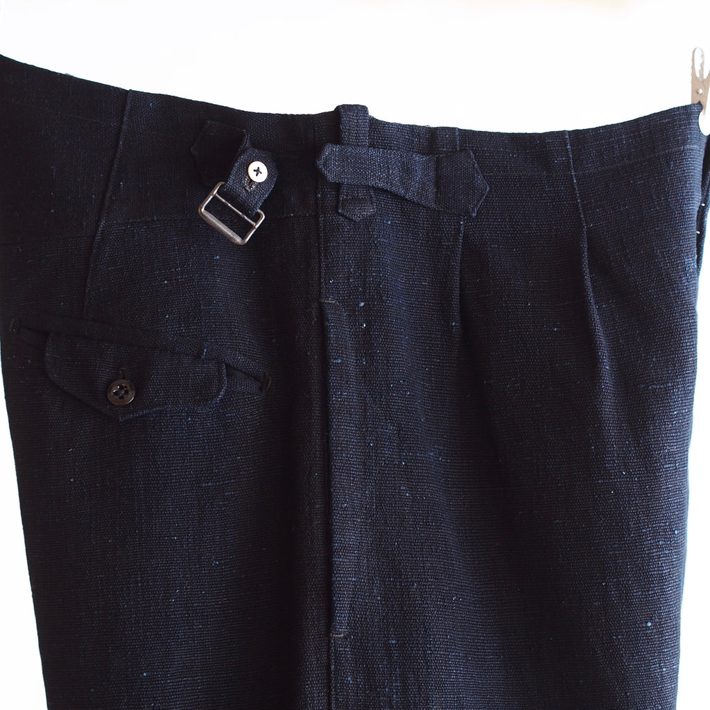 NORA WORK PANTS~japan old indigo paper fabric~
