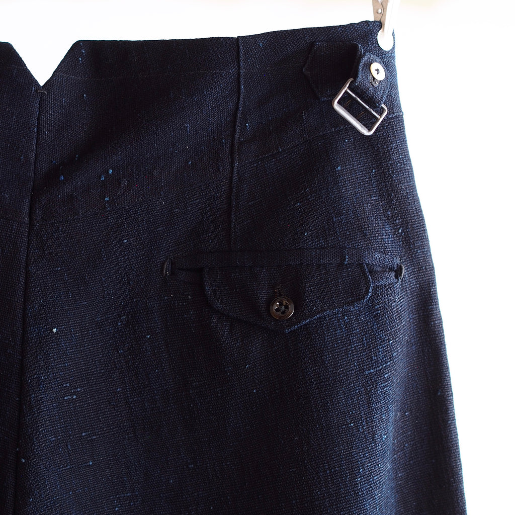 NORA WORK PANTS~japan old indigo paper fabric~