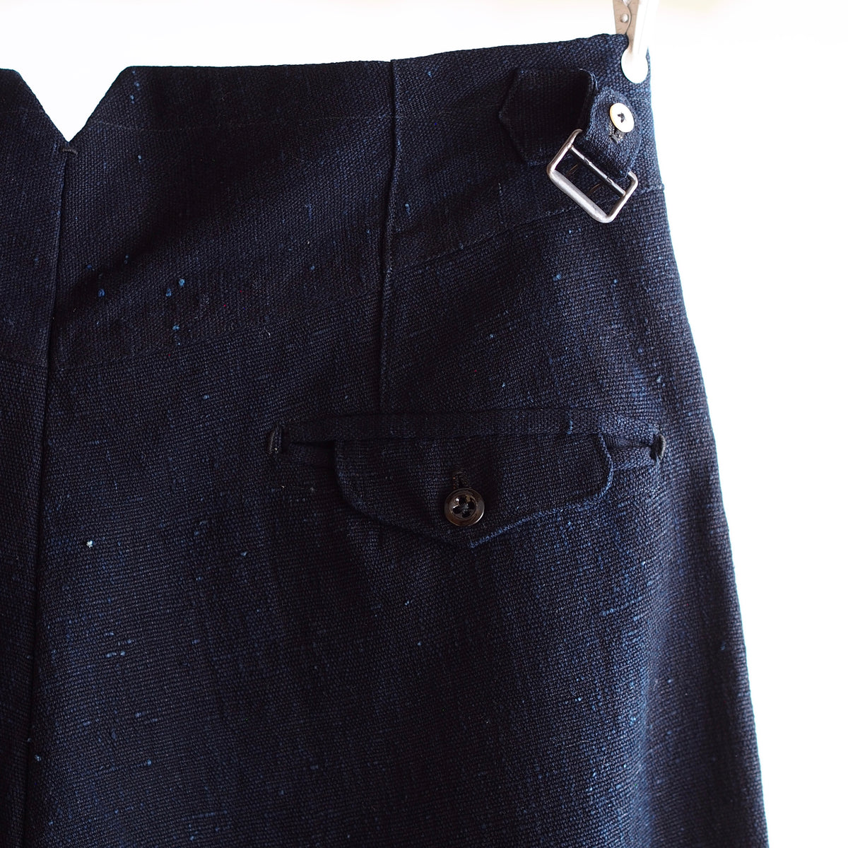 NORA WORK PANTS~japan old indigo paper fabric~