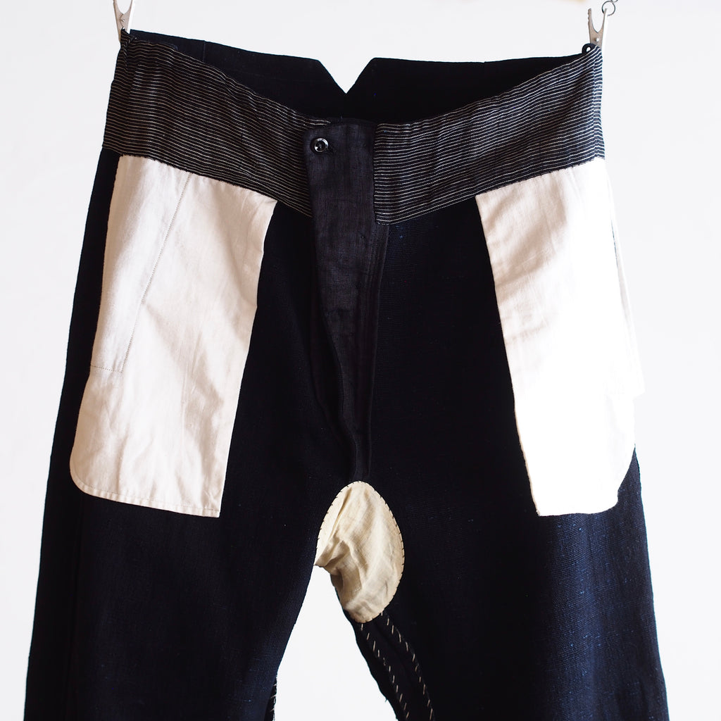 NORA WORK PANTS~japan old indigo paper fabric~