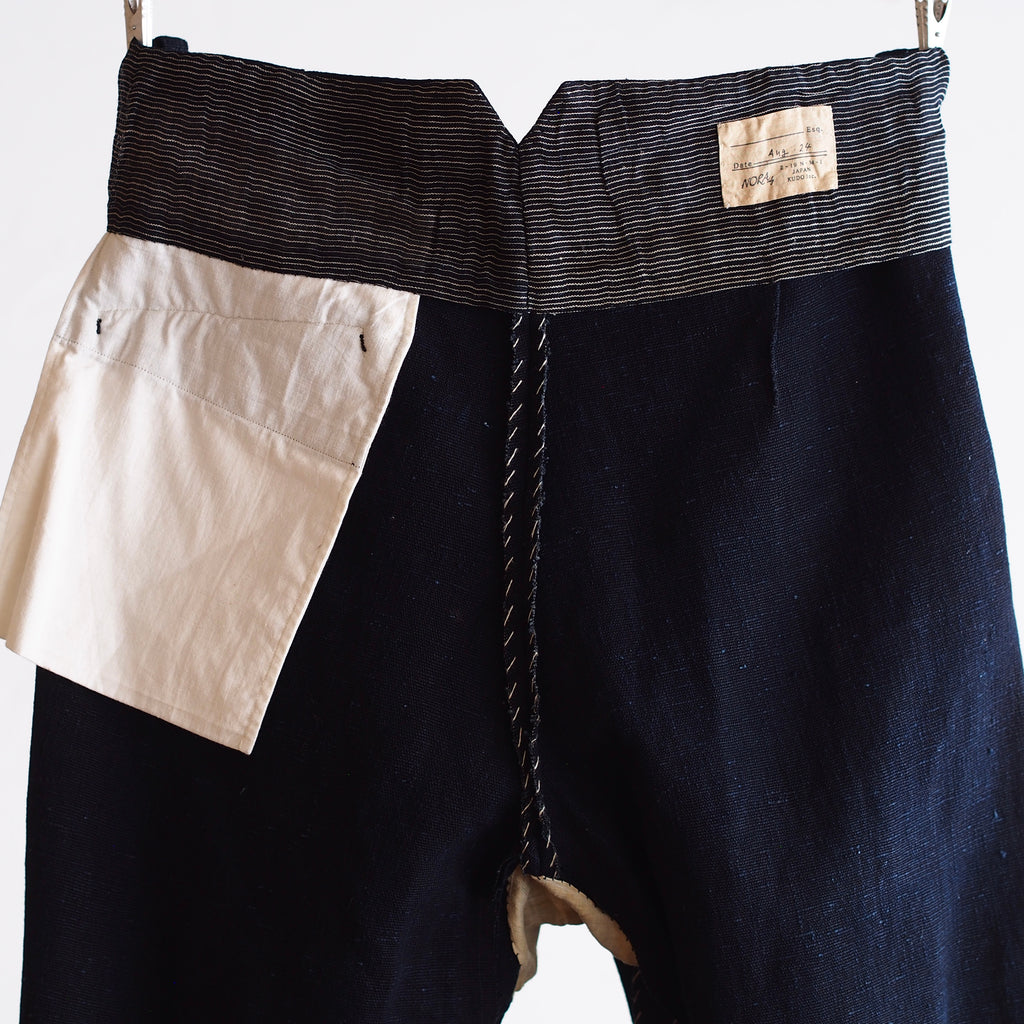 NORA WORK PANTS~japan old indigo paper fabric~
