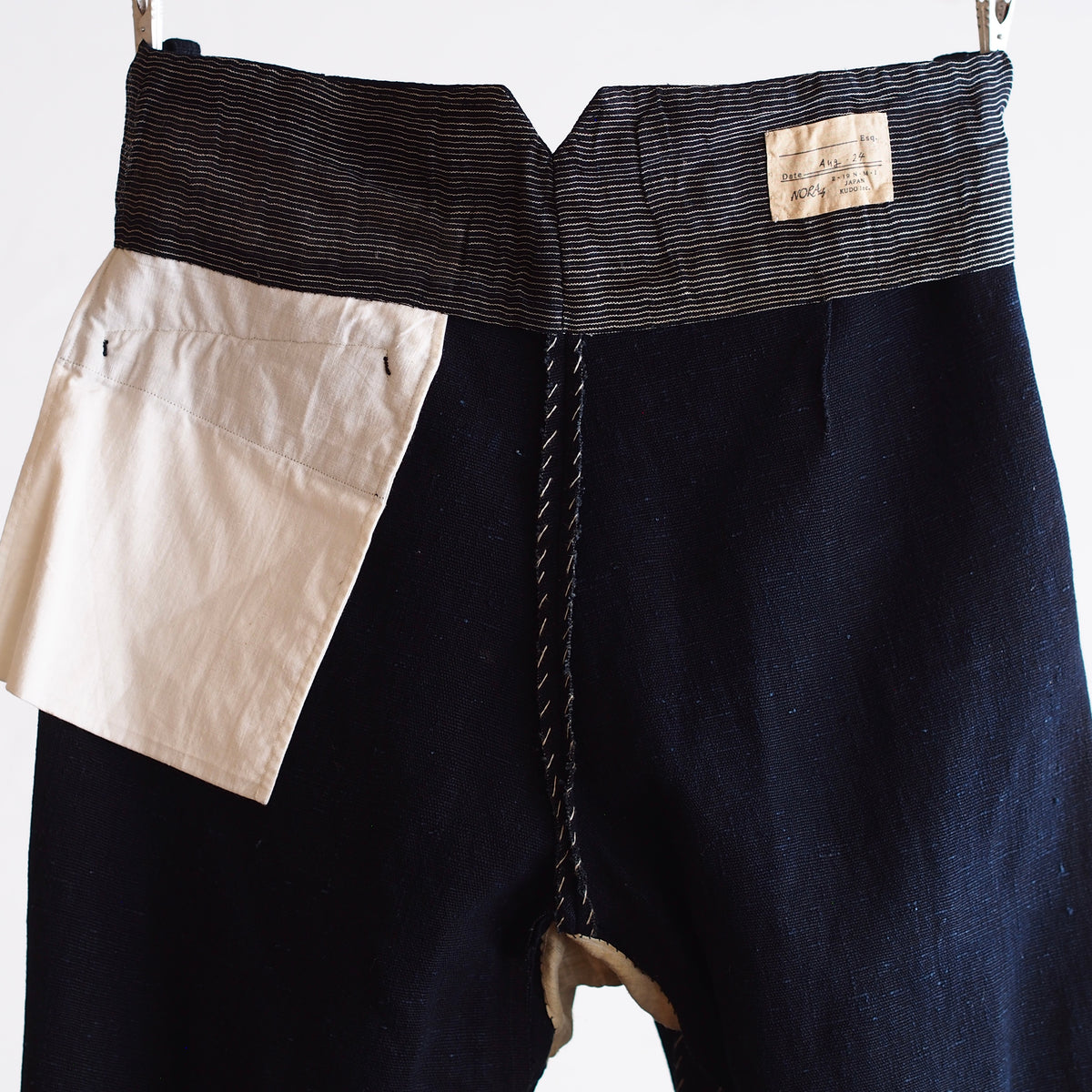 NORA WORK PANTS~japan old indigo paper fabric~