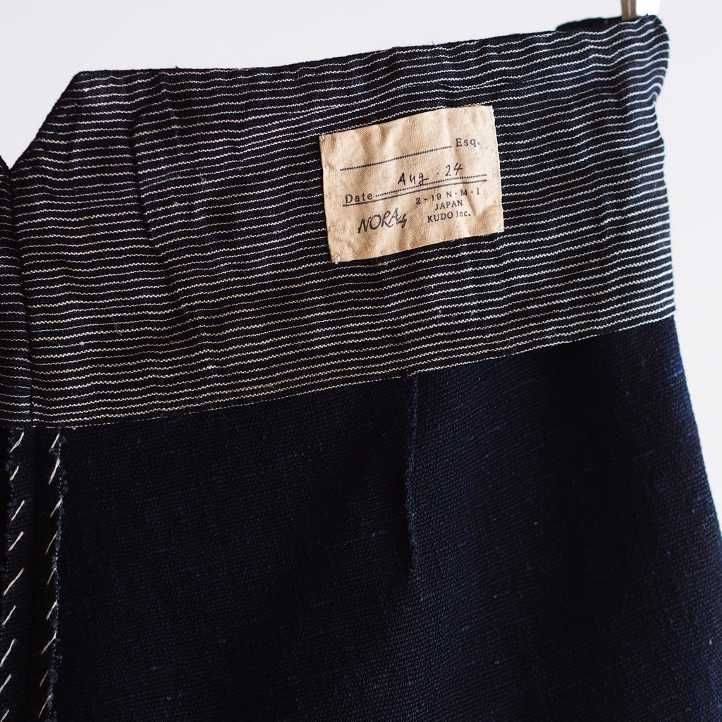 NORA WORK PANTS~japan old indigo paper fabric~