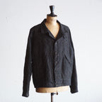 NORA SHORT JACKET~Japan old stripe hemp fabric~