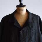NORA SHORT JACKET~Japan old stripe hemp fabric~