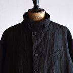 NORA SHORT JACKET~Japan old stripe hemp fabric~