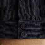 NORA SHORT JACKET~Japan old stripe hemp fabric~