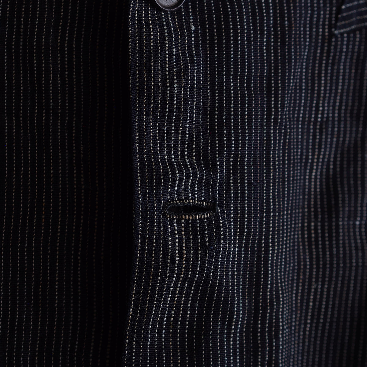 NORA SHORT JACKET~Japan old stripe hemp fabric~