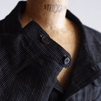 NORA SHORT JACKET~Japan old stripe hemp fabric~
