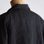 NORA SHORT JACKET~Japan old stripe hemp fabric~