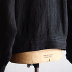 NORA SHORT JACKET~Japan old stripe hemp fabric~