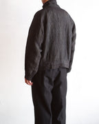NORA SHORT JACKET~Japan old stripe hemp fabric~