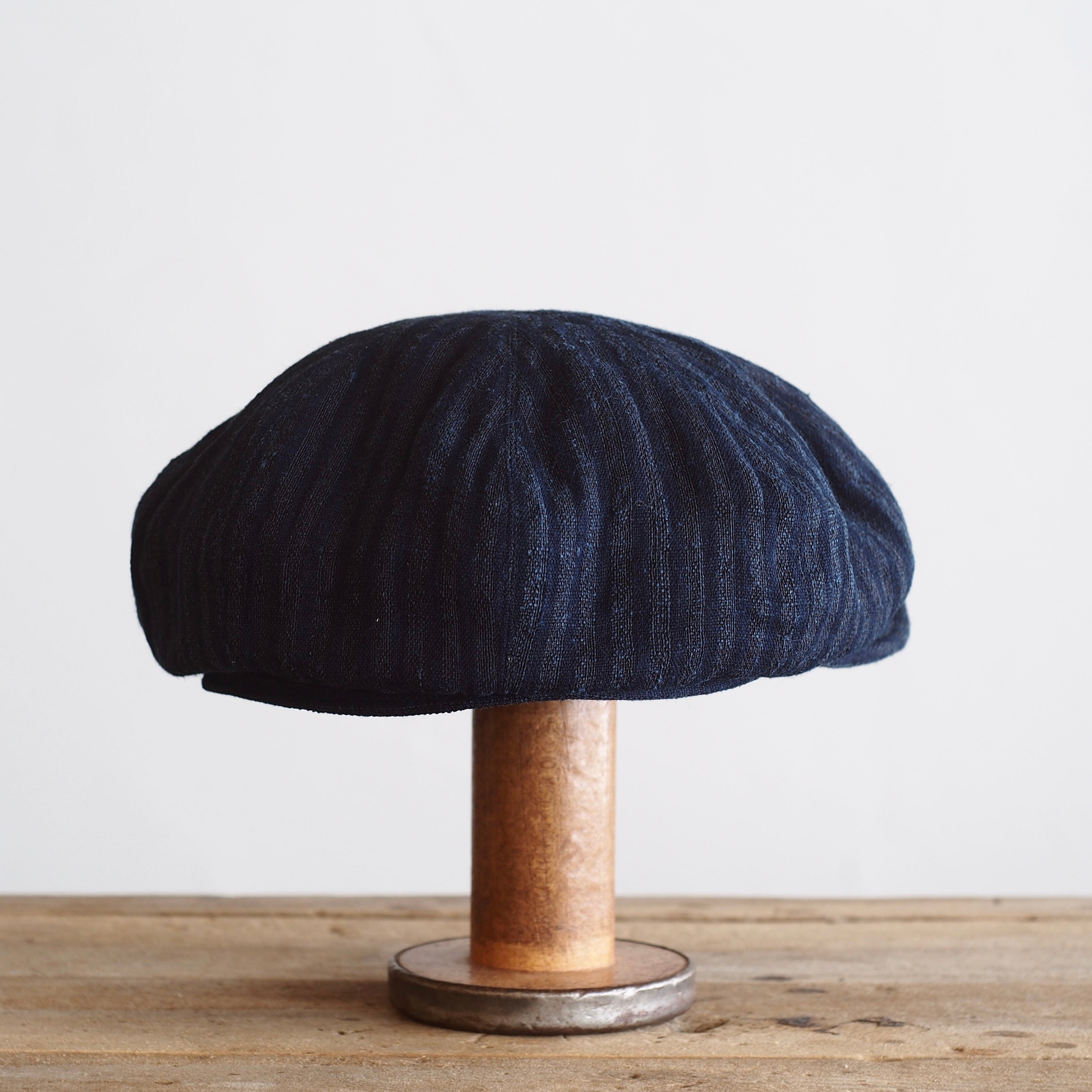 JAPAN VINTAGE FABRIC CAP ~type newsboy~61 meiji hemp 縞